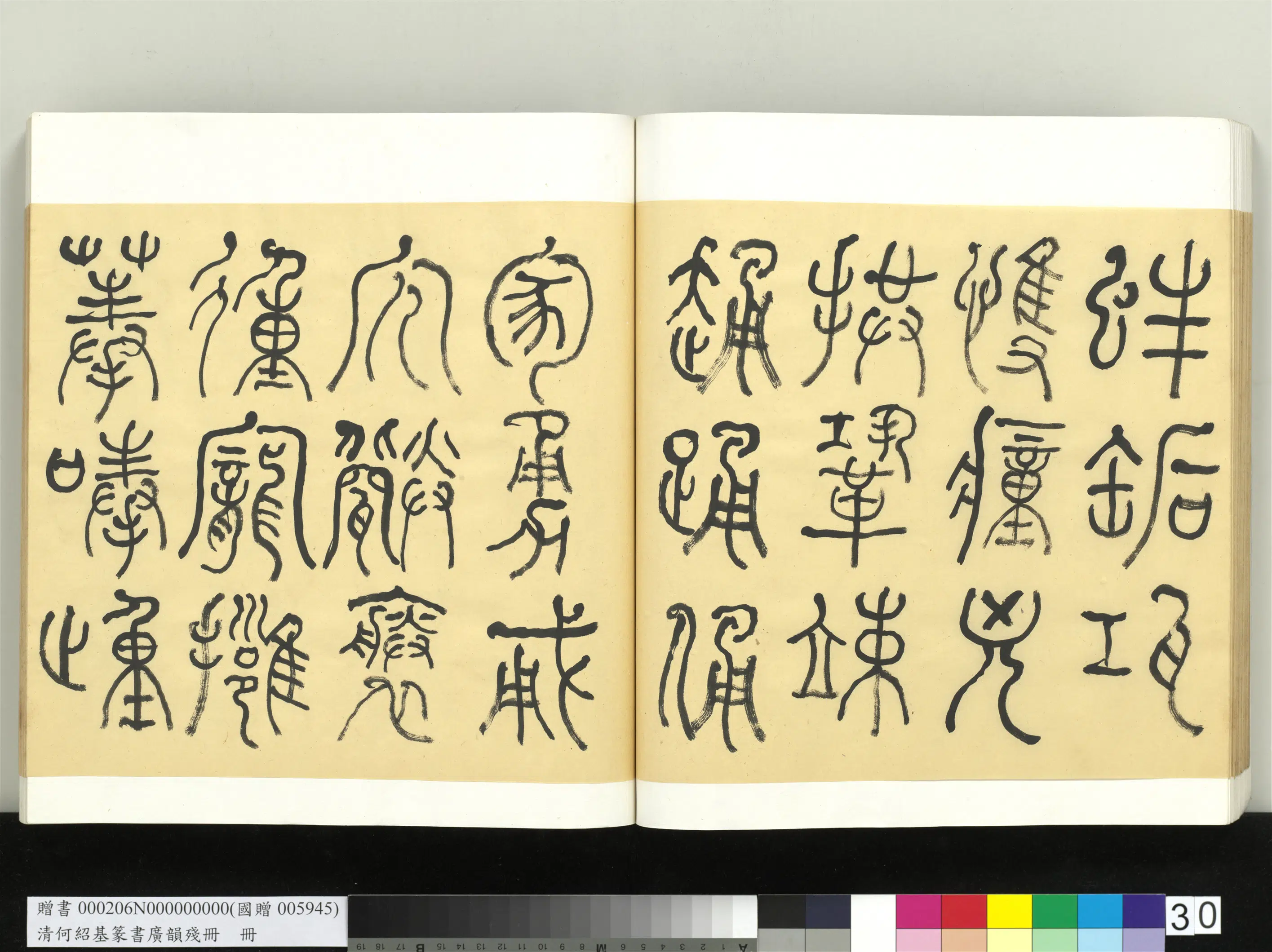 清代【何绍基】《篆书广韵册》 第30张