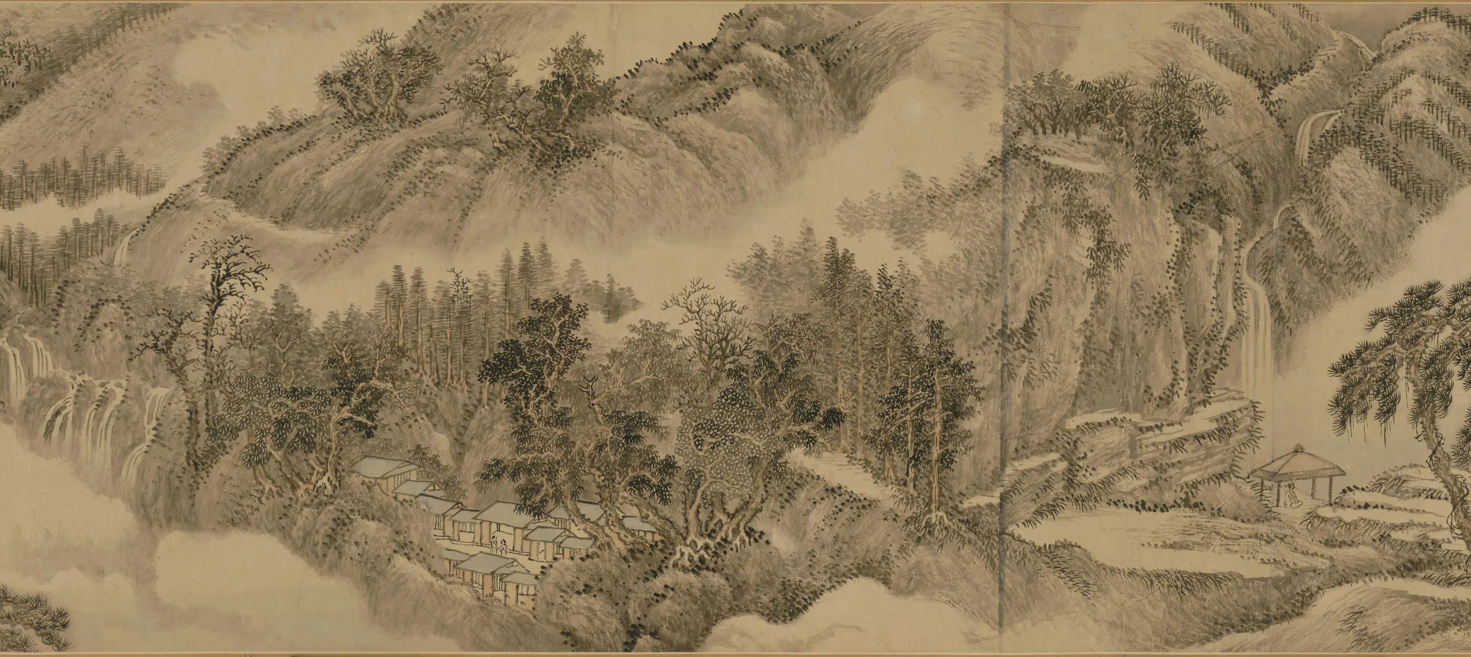清代【王翚】《庐山白云图卷》 第3张