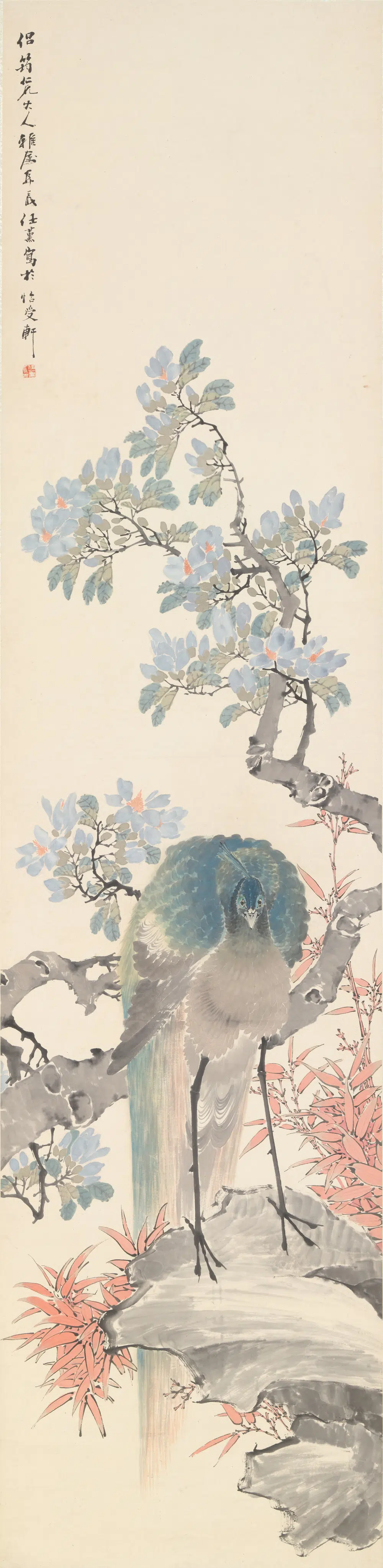 清代【任薰】《花鸟图轴》 第1张