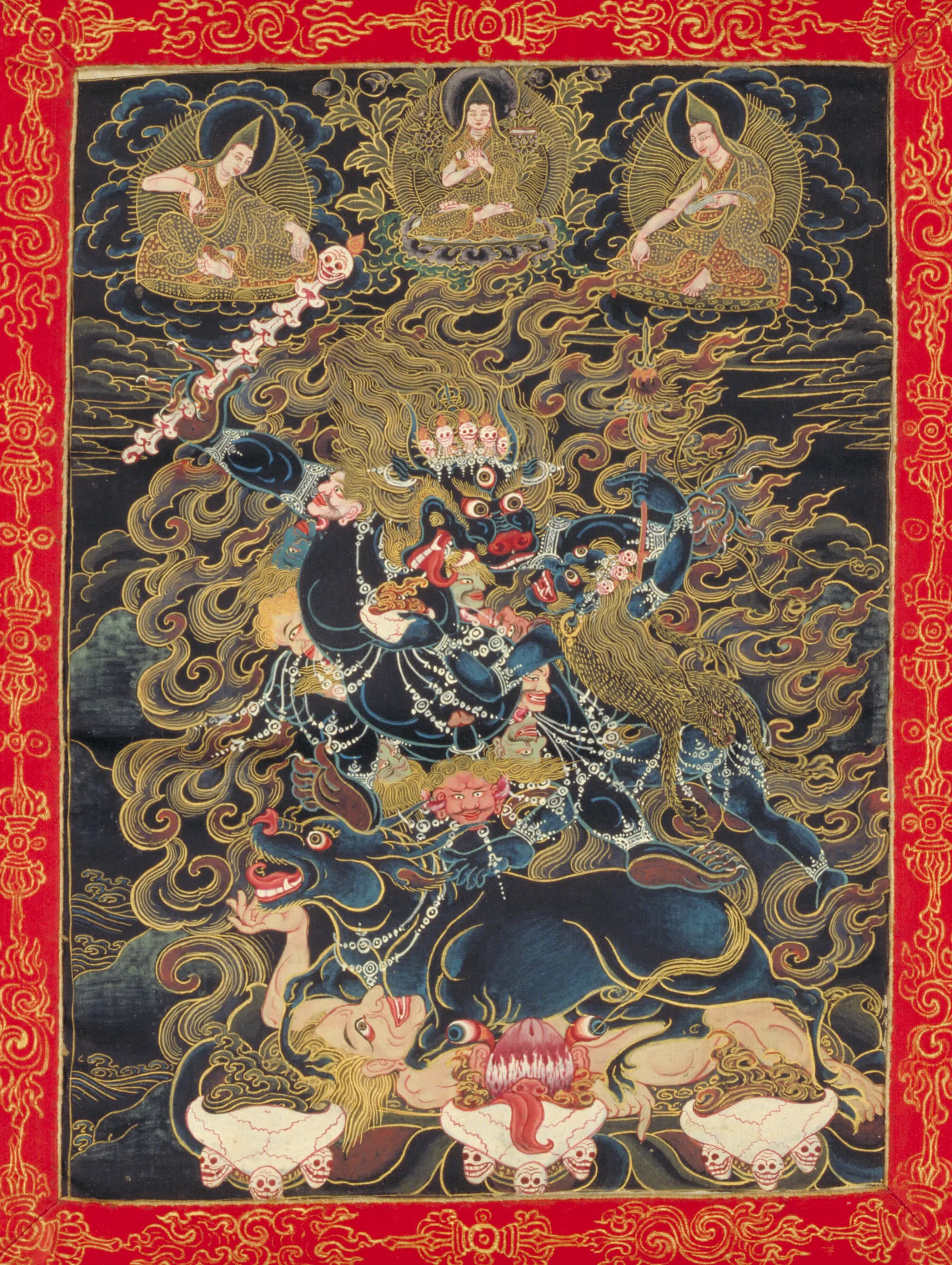 清代【清人】《阳体狱帝主像轴-3》 第1张 清代【清人】《阳体狱帝主像轴-3》 第1张