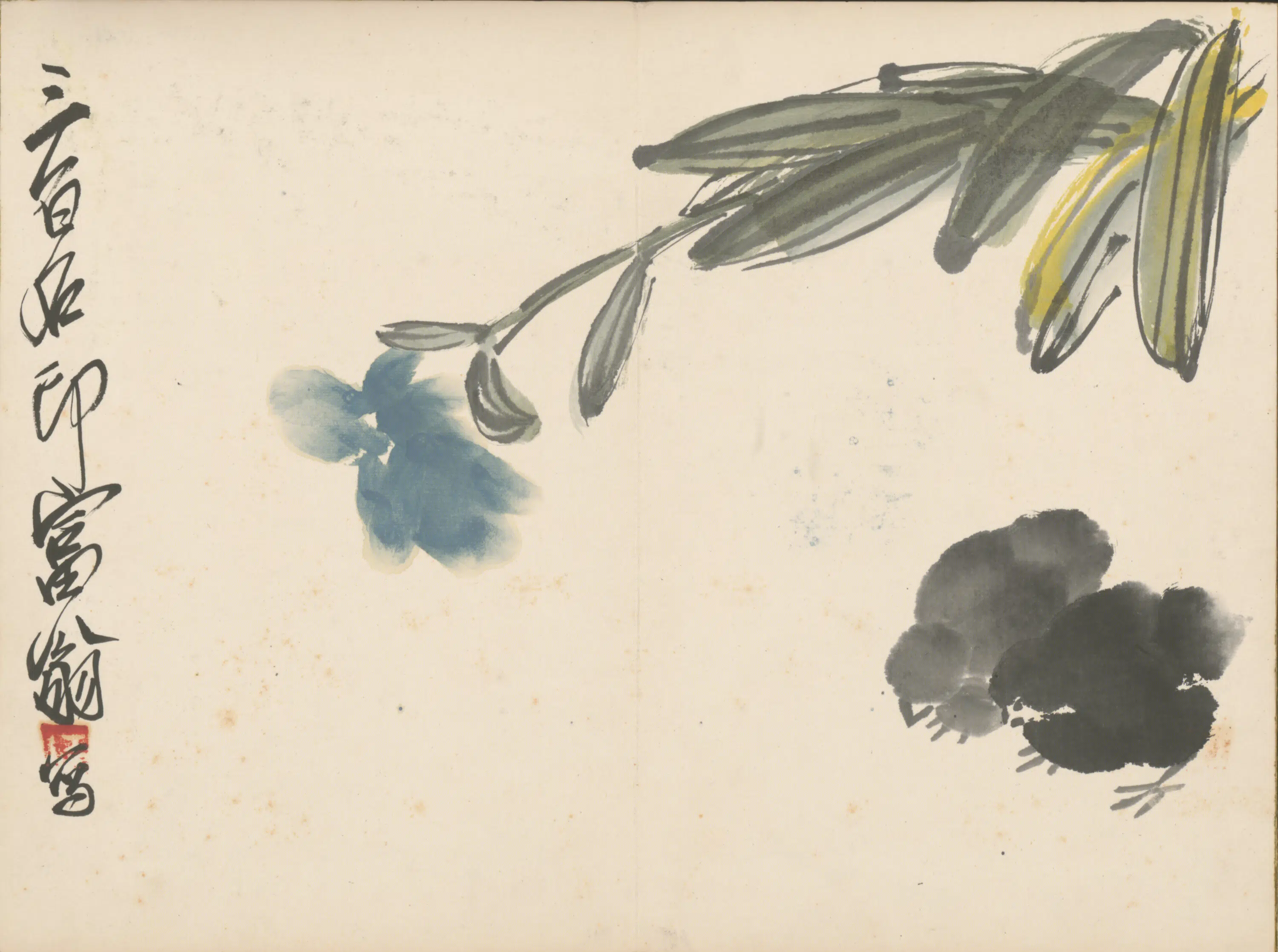 近现代【齐白石】《花鸟册》 第8张 近现代【齐白石】《花鸟册》 第8张
