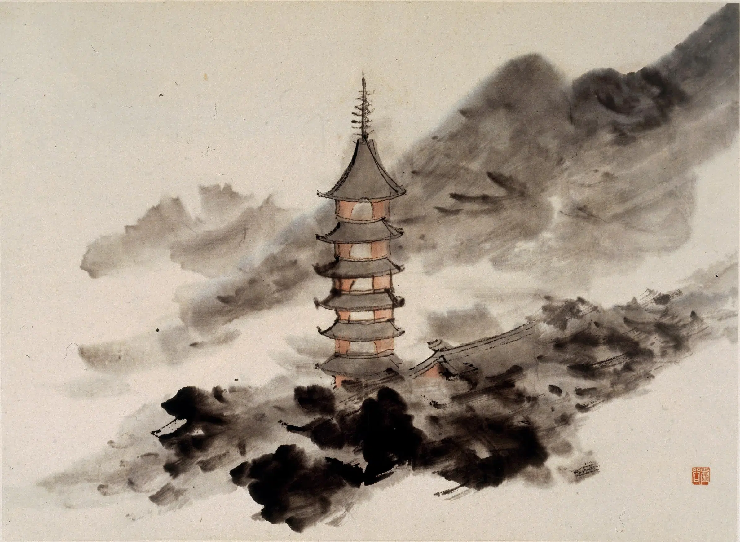 清代【虚谷】《山水册-1》