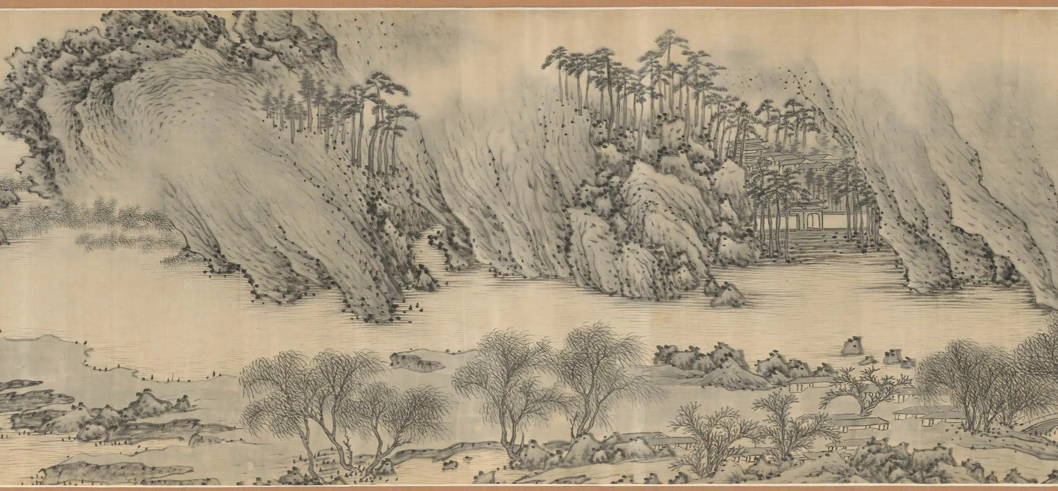 清代【孙浪】《江山泛舟图卷》 第4张 清代【孙浪】《江山泛舟图卷》 第4张