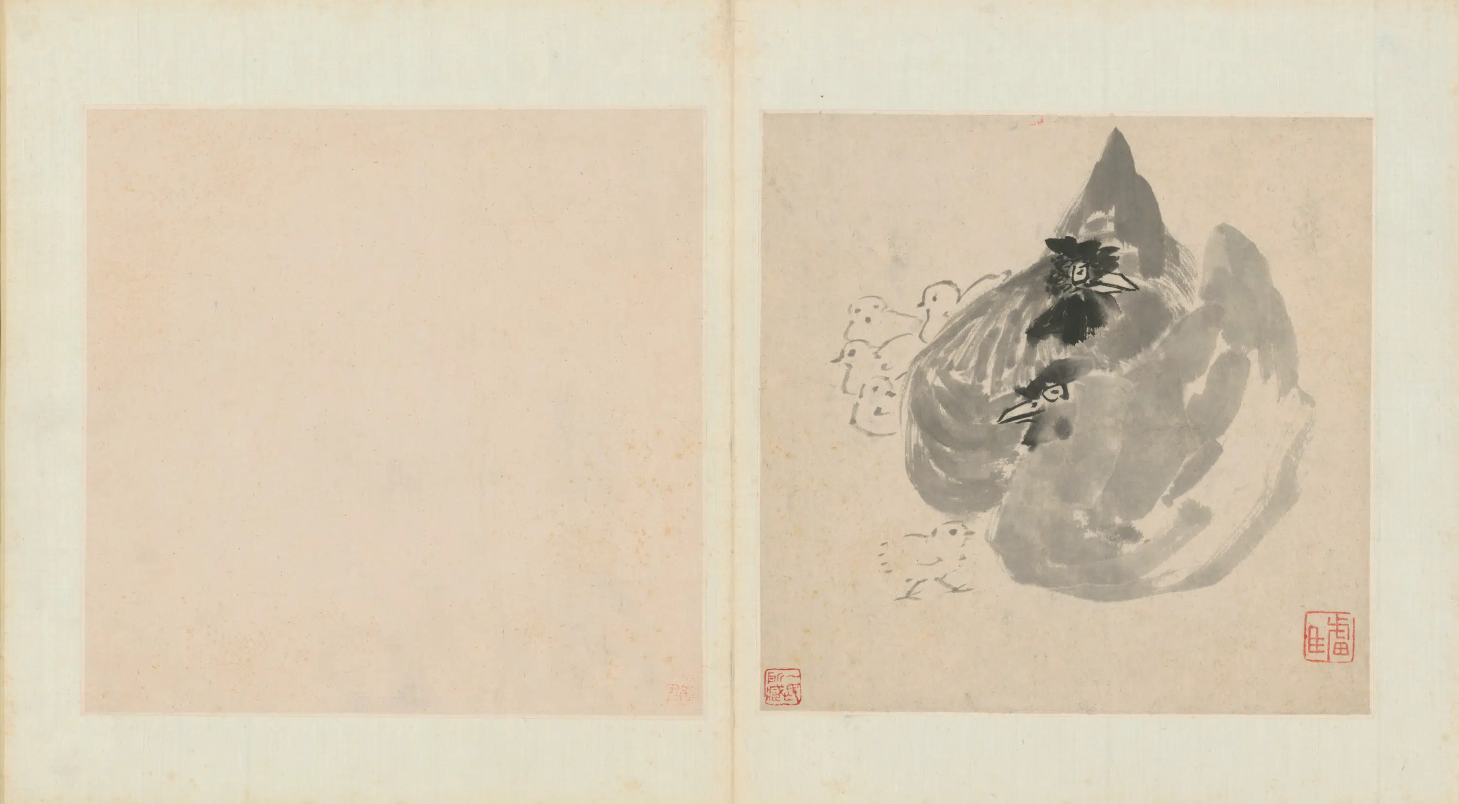 清代【朱耷】《杂画册（8开）》 第4张