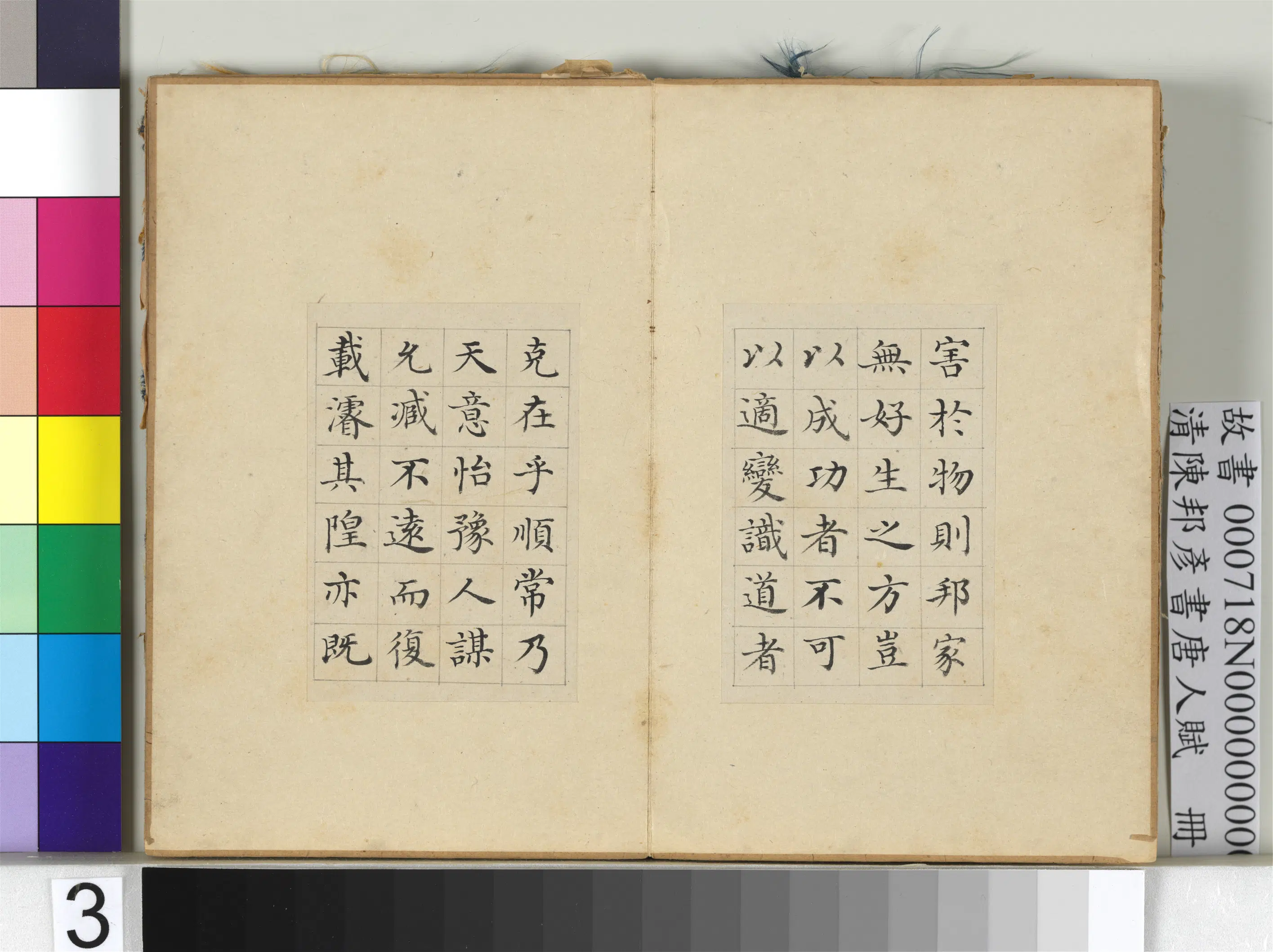清代【陈邦彦】《书唐人赋册-8开》 第3张
