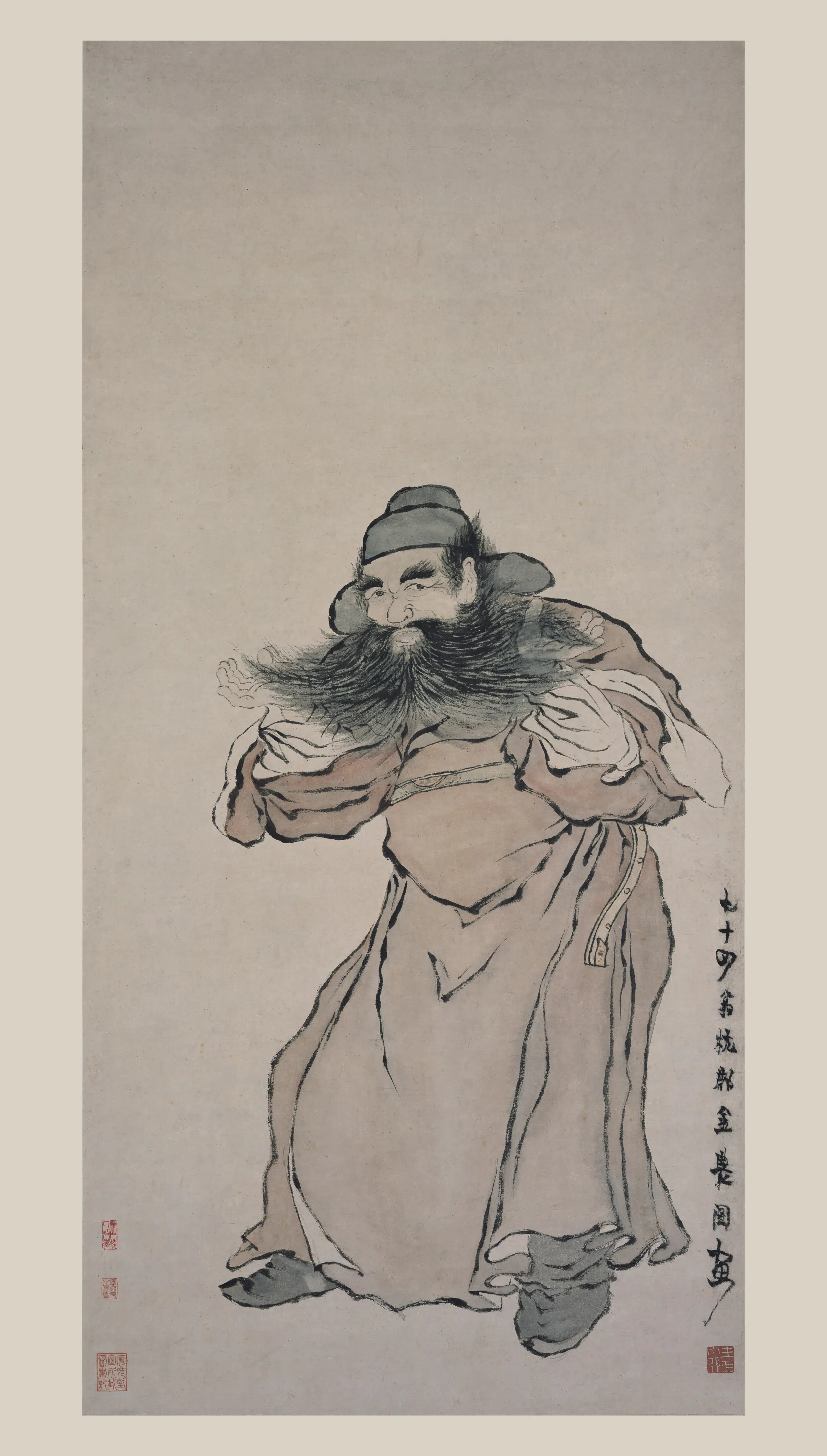 清代【金农】《钟馗图轴》 第1张 清代【金农】《钟馗图轴》 第1张