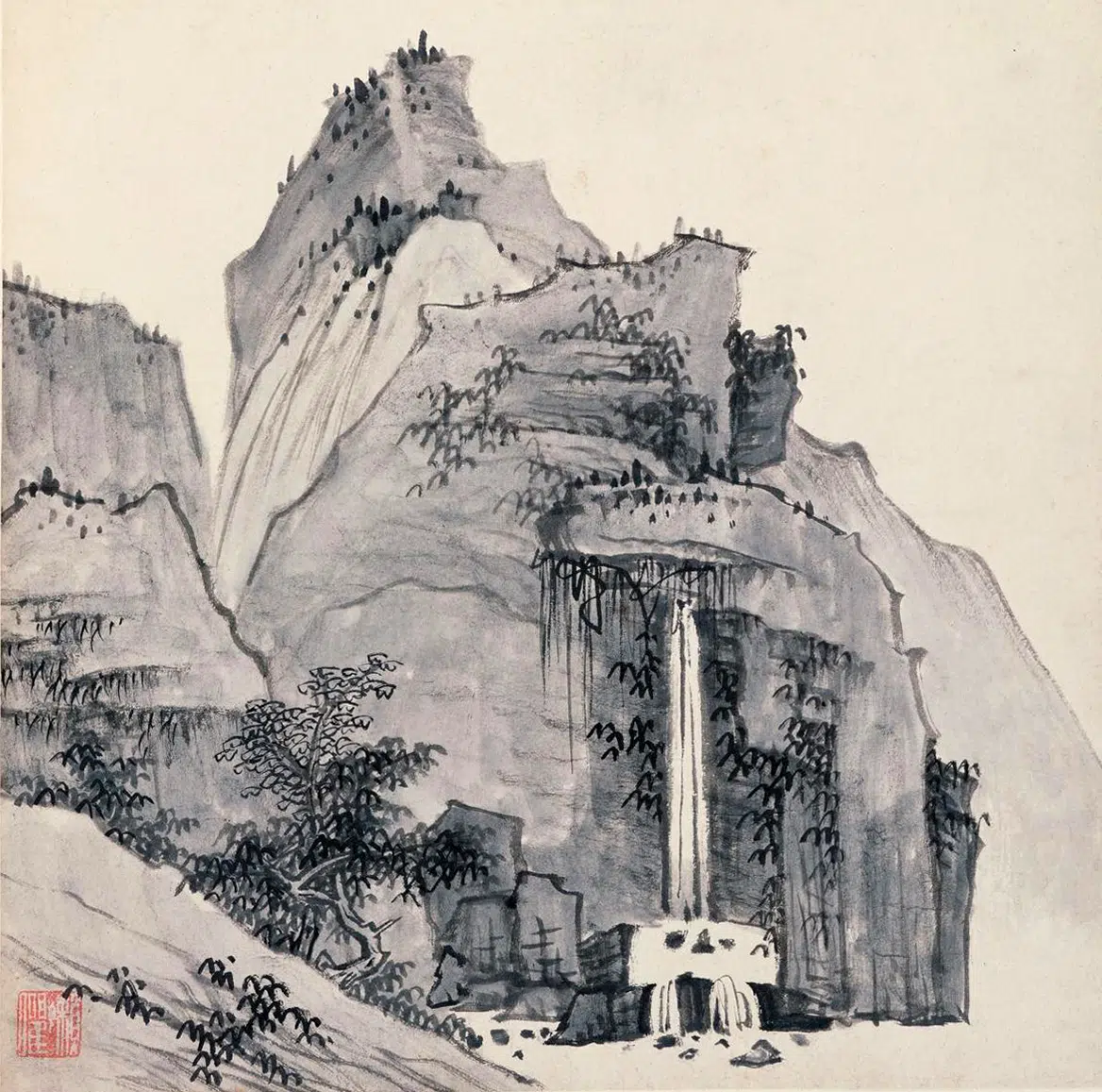 清代【弘仁】《山水册》