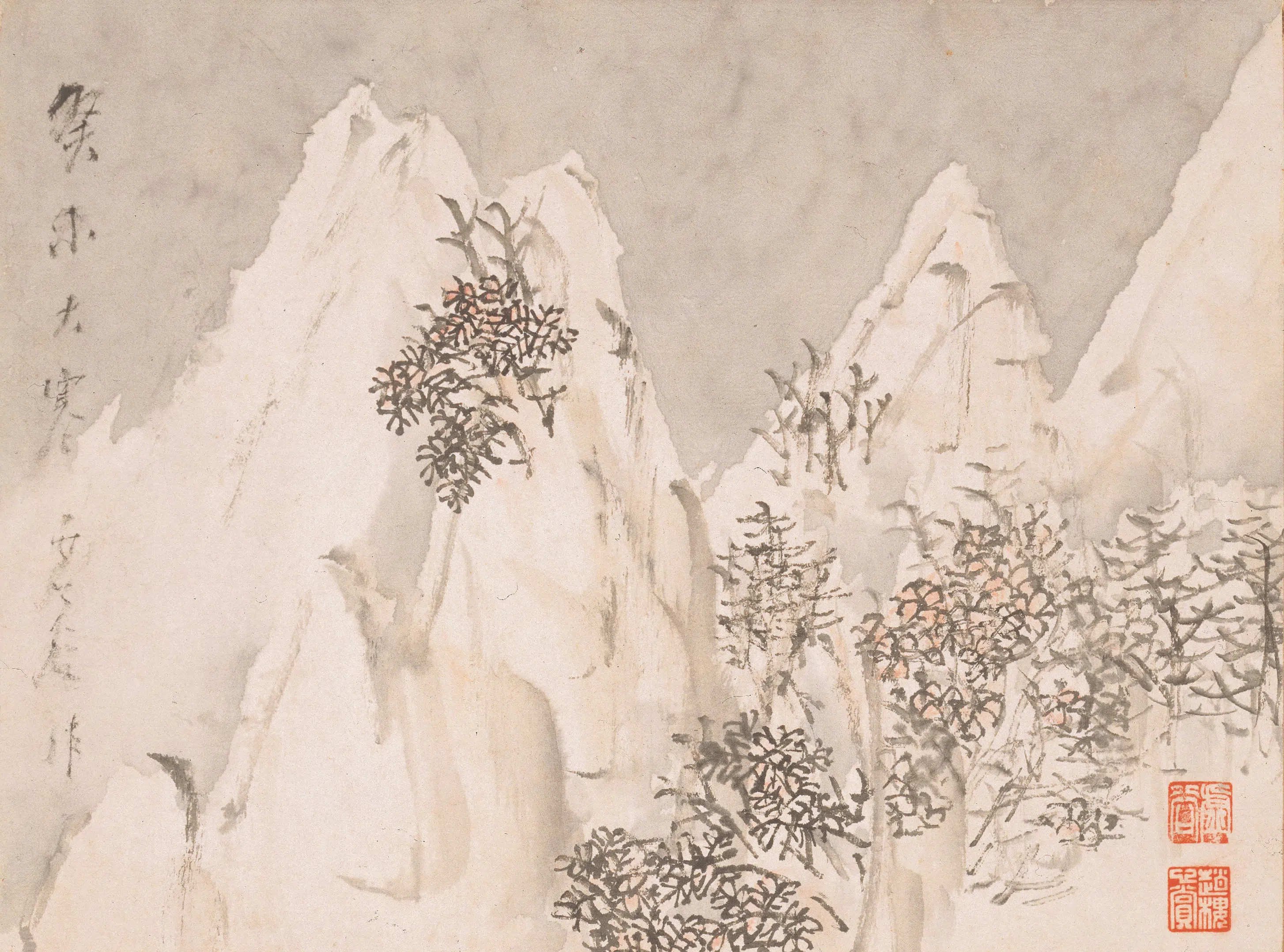 清代【虚谷】《山水册-2》 第6张