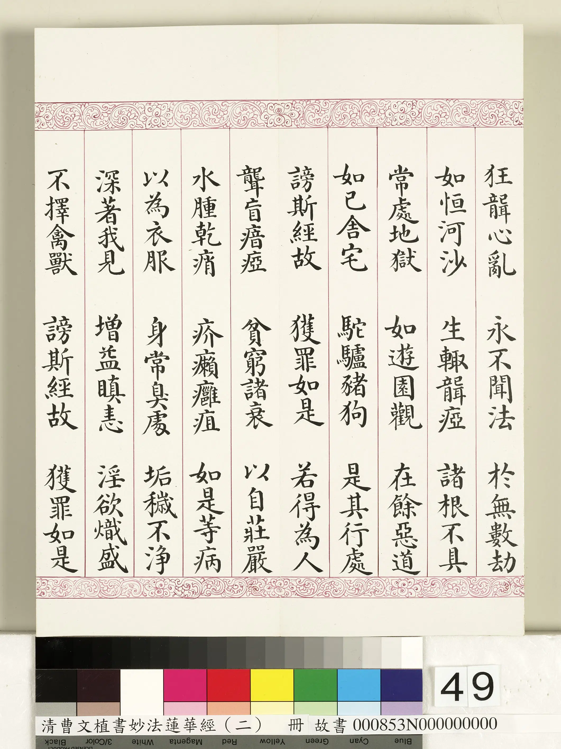 清代【曹文埴】《妙法莲华经（二）册》 第44张