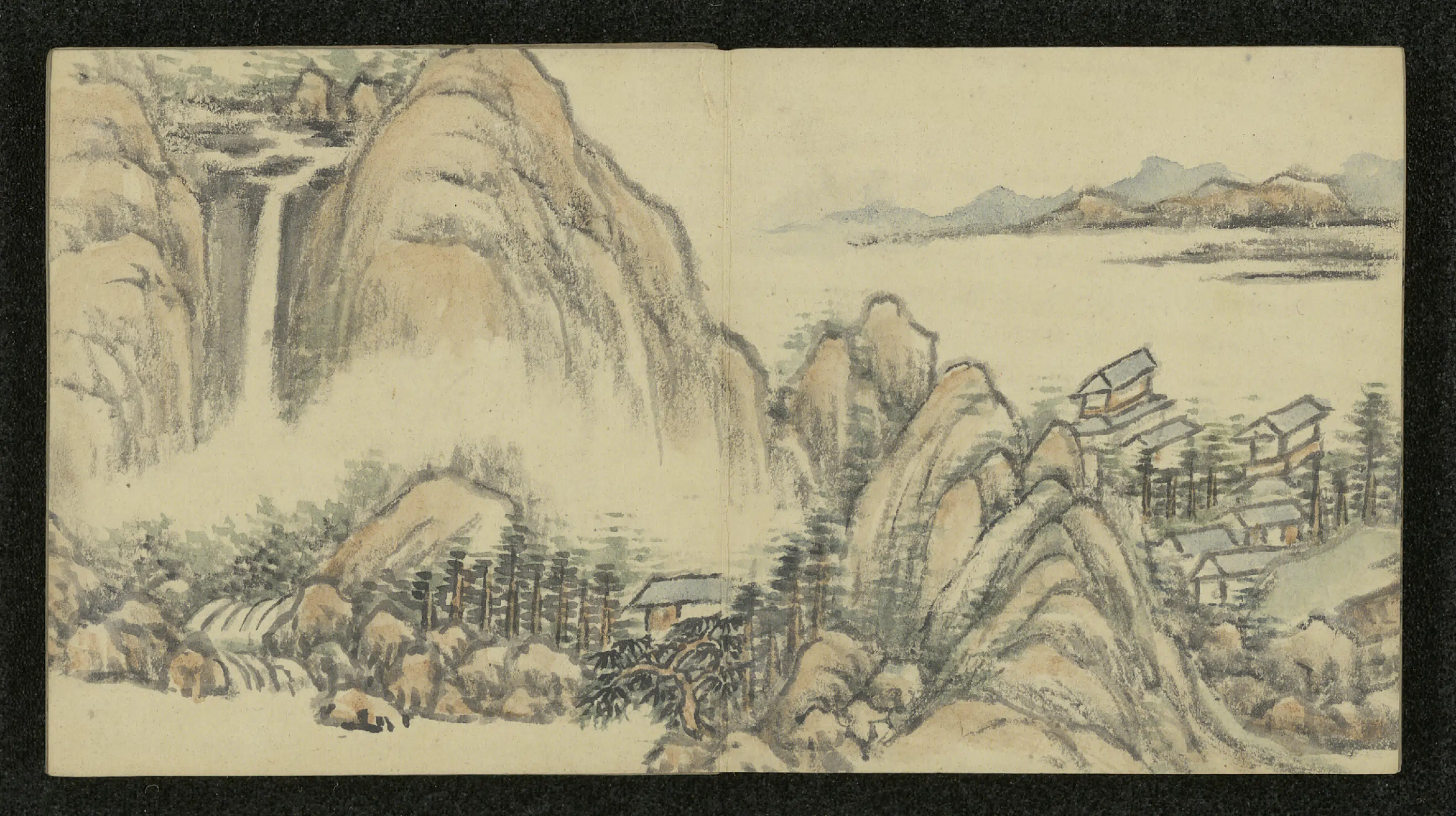 清代【方琮】《山水册（8开）》 第6张