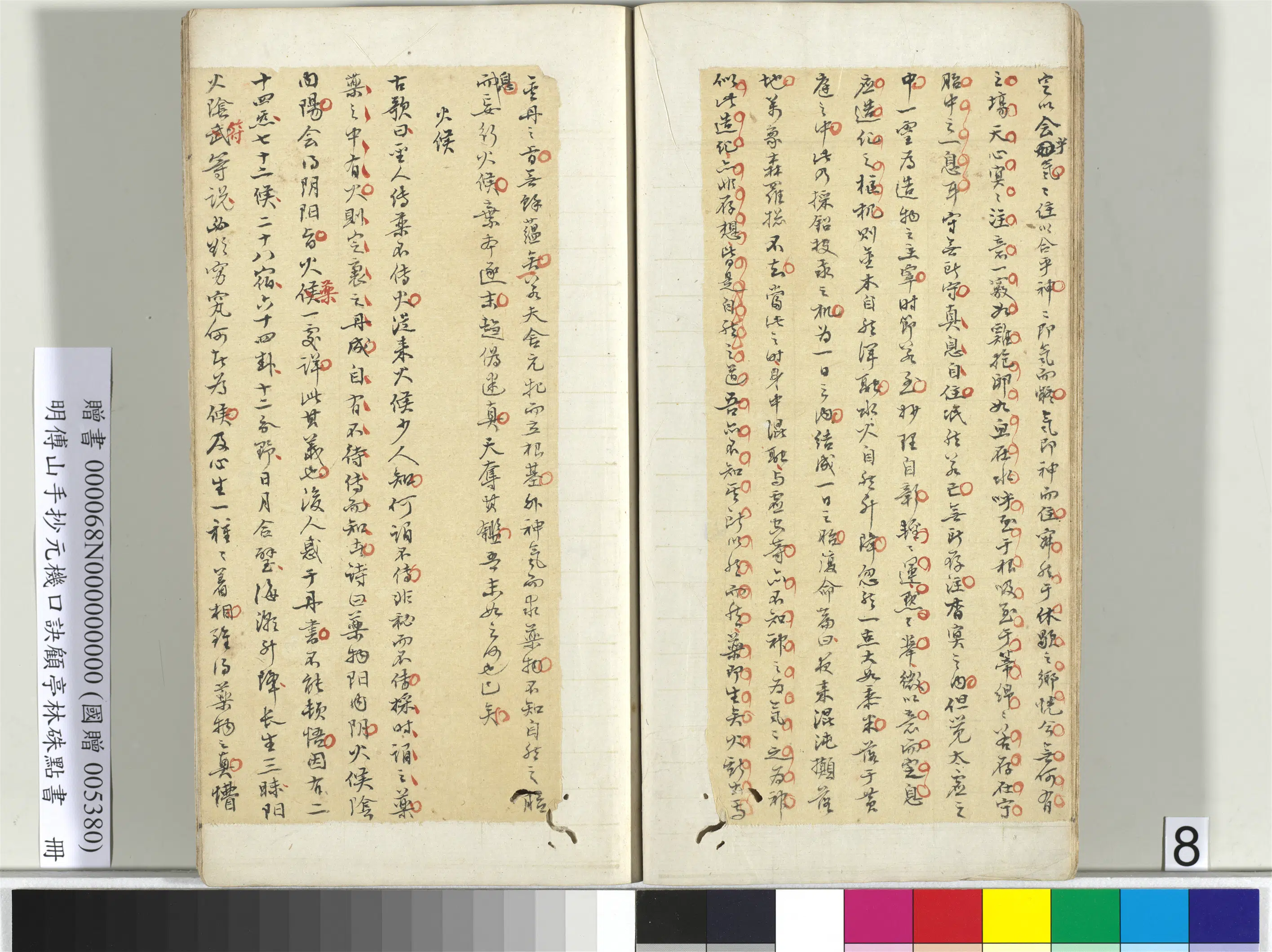 清代【傅山】《明手抄元机口诀顾亭林朱点书册-15开》 第8张