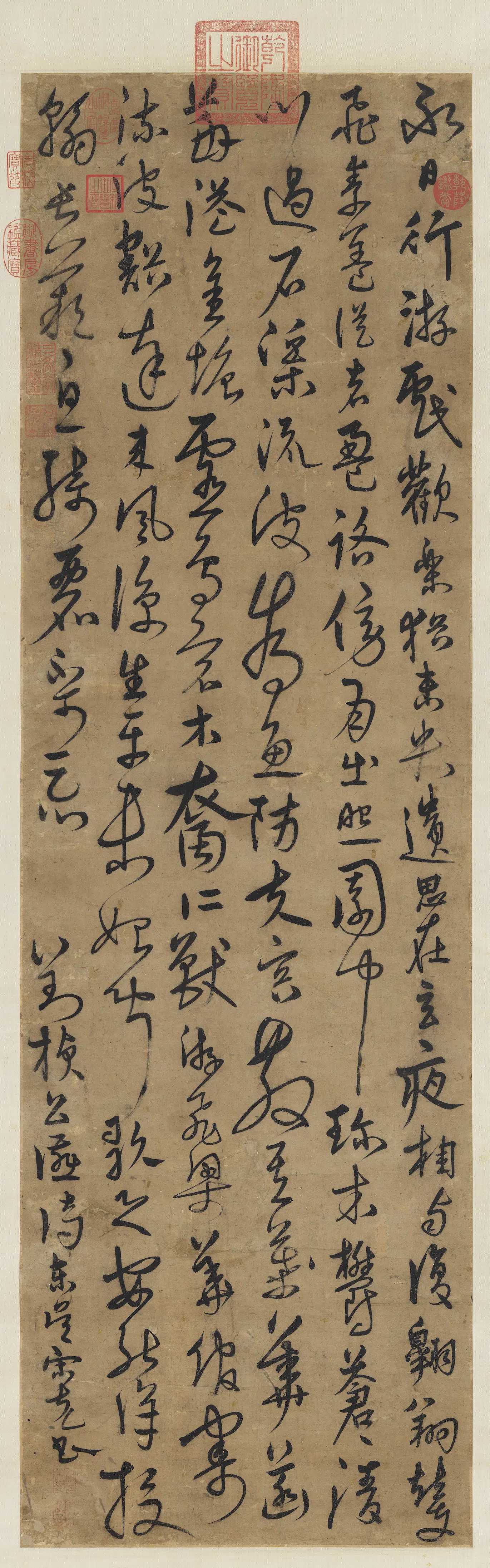 明朝【宋克】《书公燕诗轴》