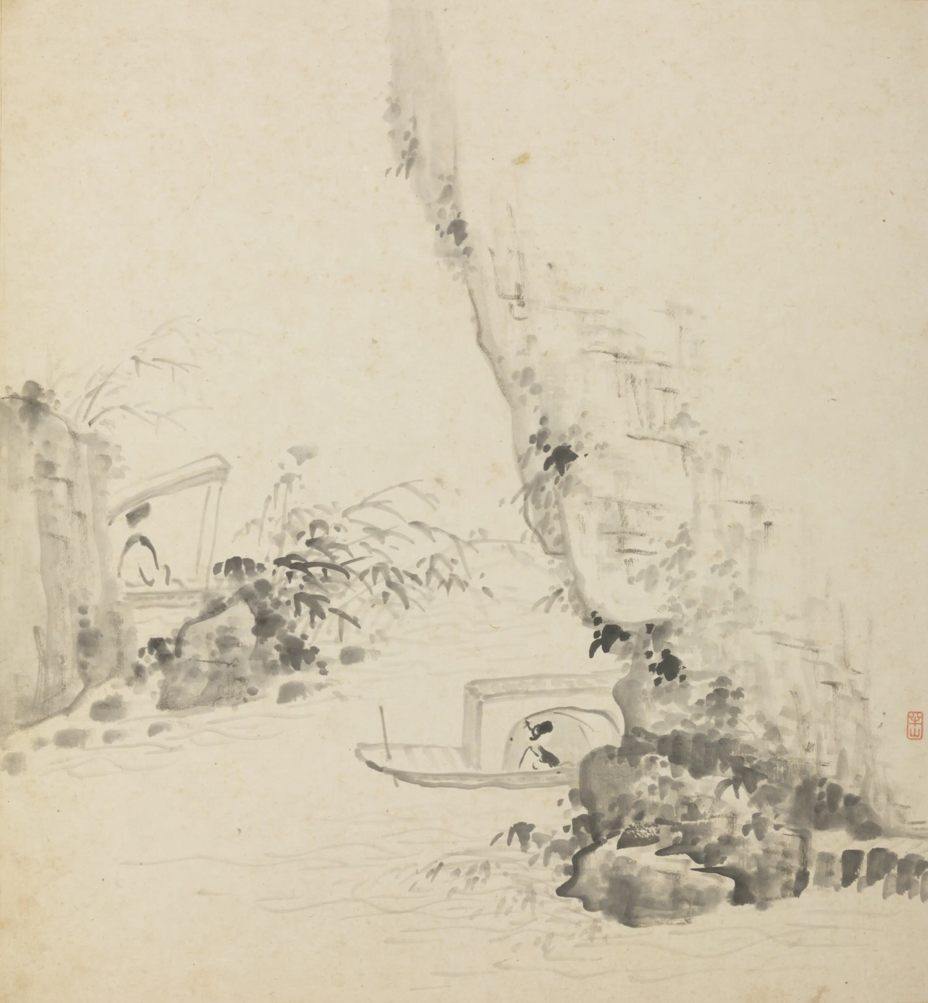 清代【半山-徐敦（惇）】《山水人物册》 第5张