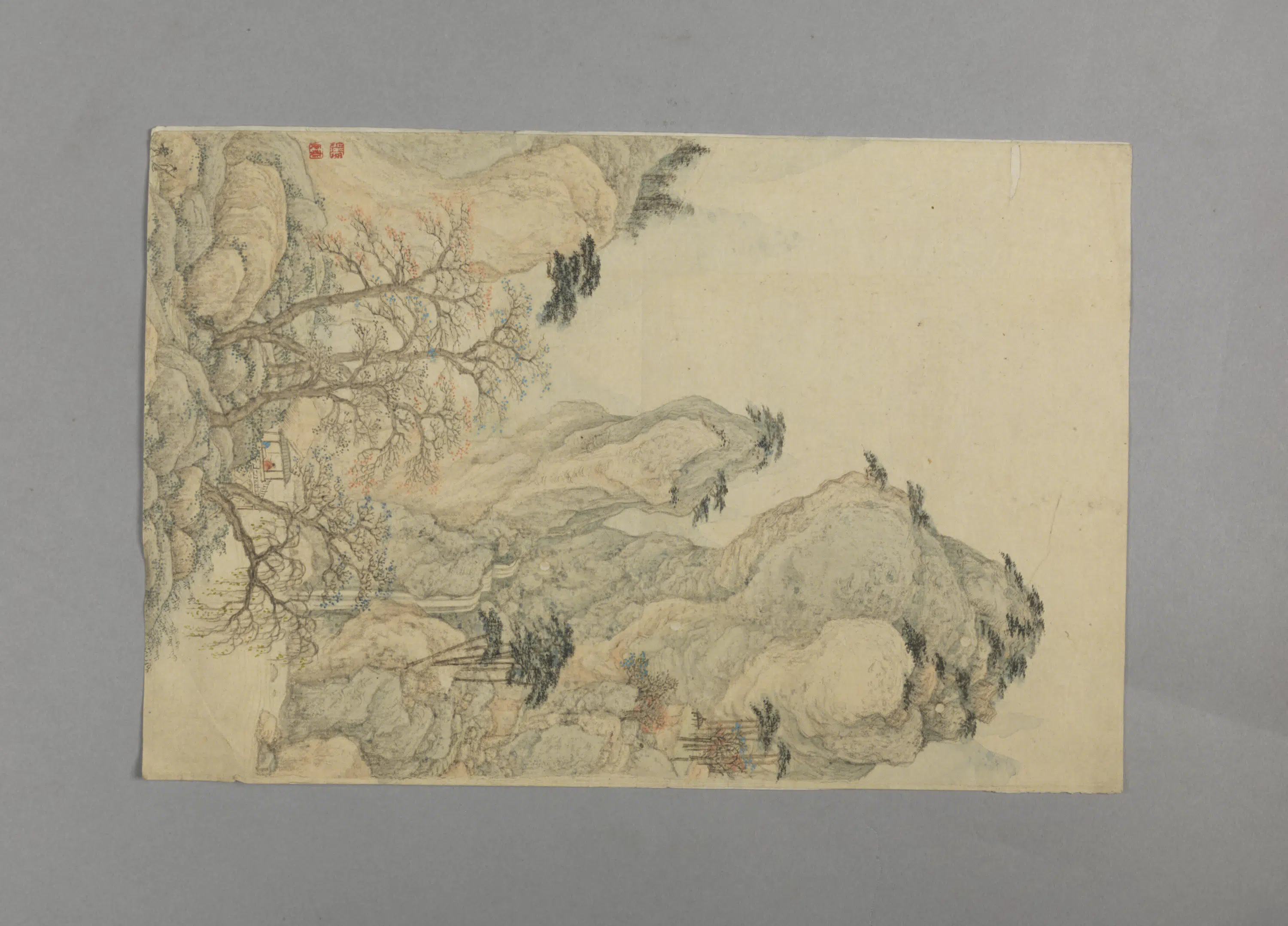 清代【顾符稹】《山水页》