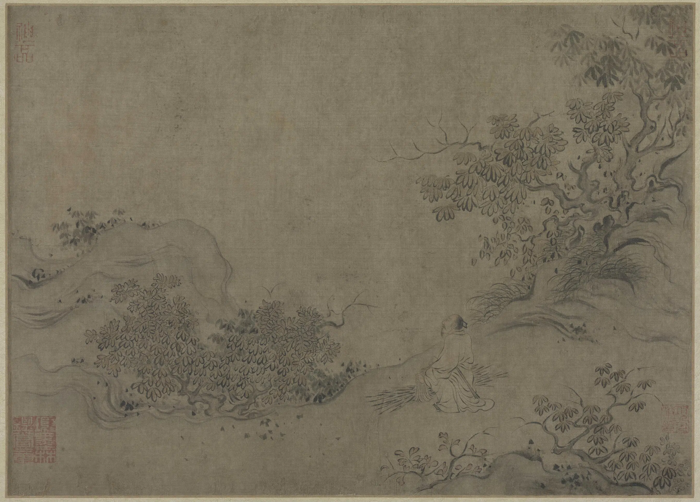 宋代【马和之】《画赵构书唐风册(12开)》 第11张 宋代【马和之】《画赵构书唐风册(12开)》 第11张