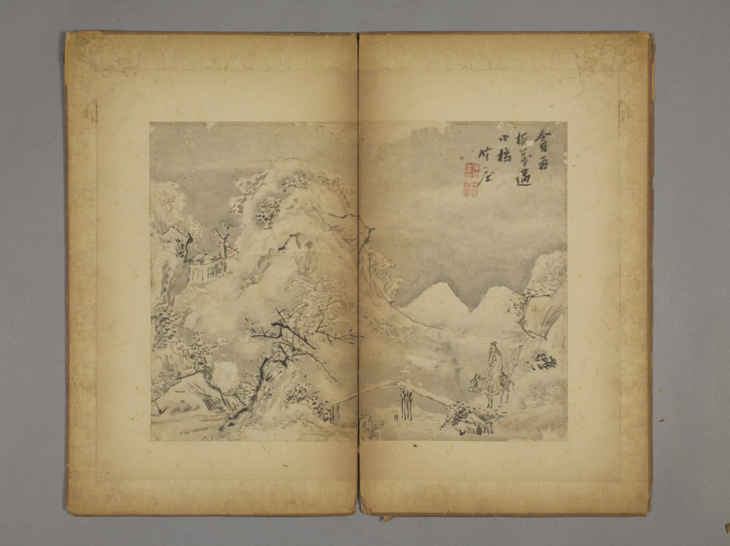 清代【上官周】《山水册（10开）》 第8张