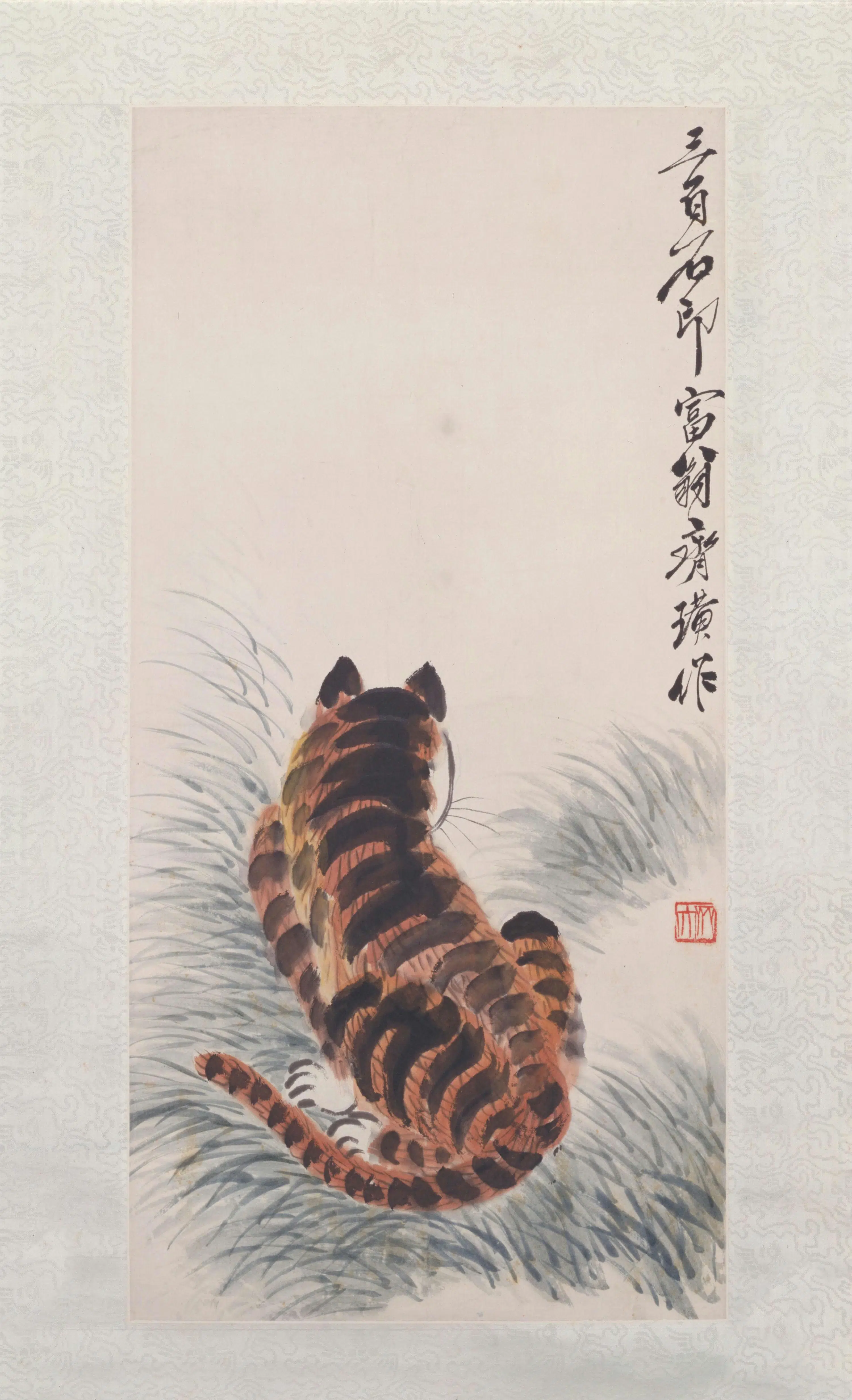 近现代【齐白石】《虎图轴》