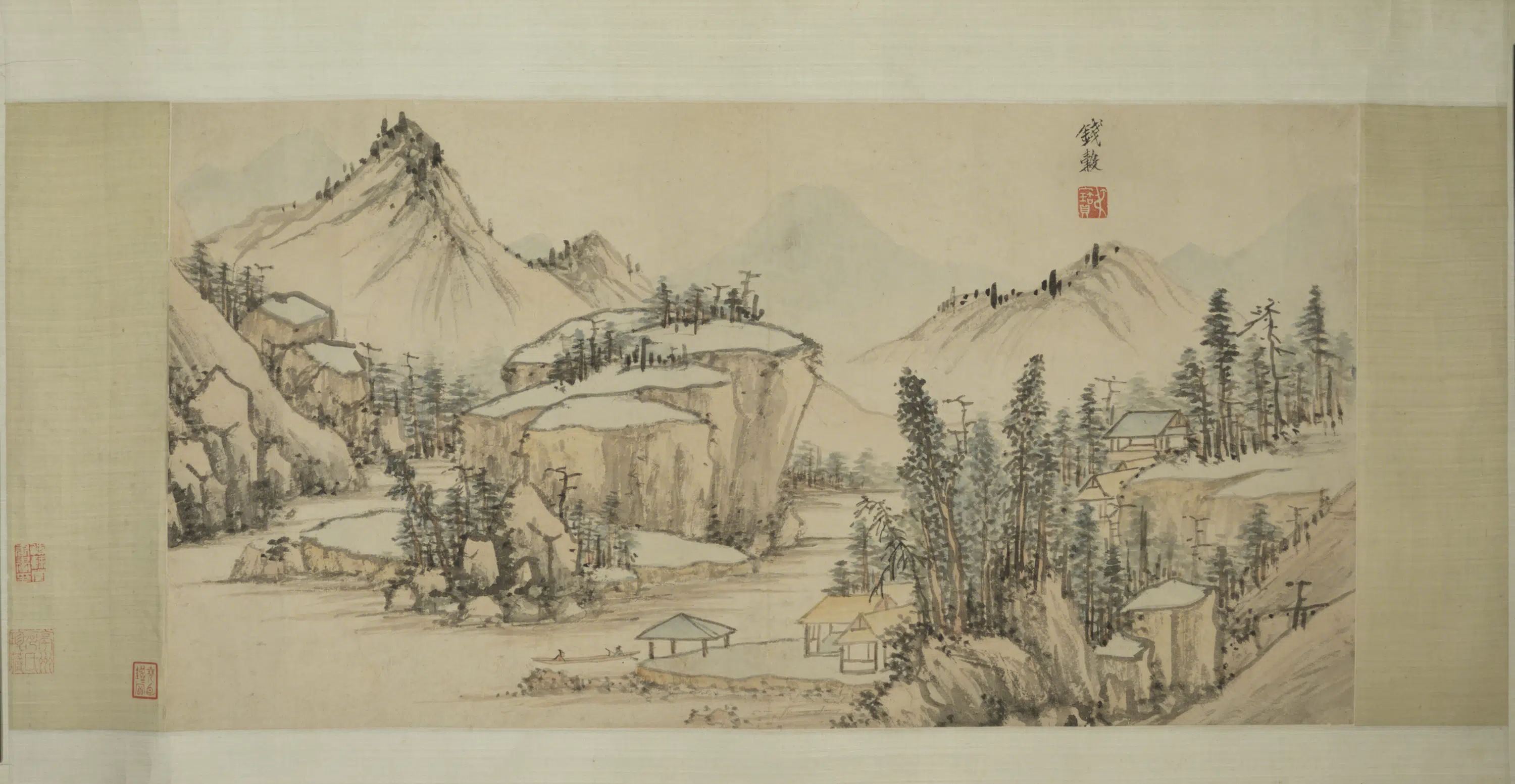明朝【钱榖】《山水单页》