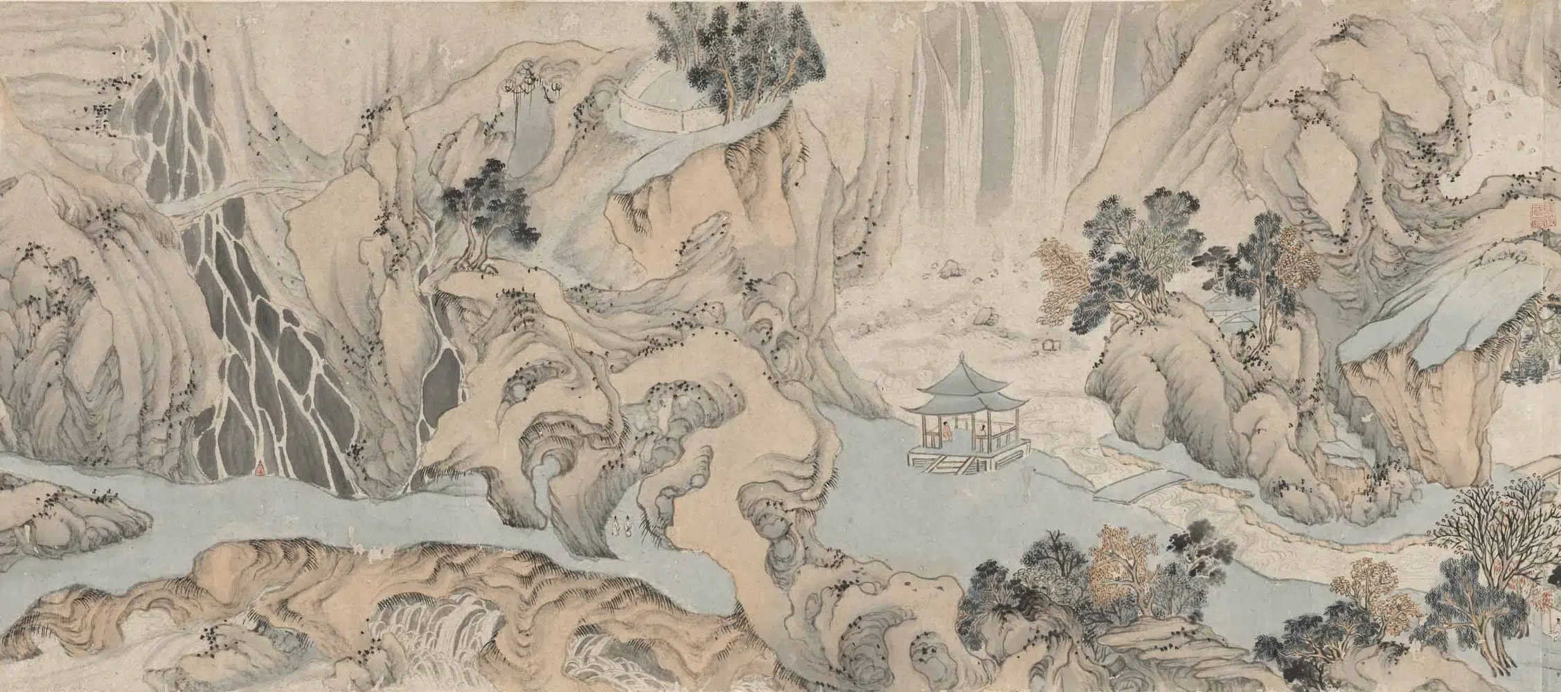 明朝【魏之璜】《千岩竞秀图卷》 第6张 明朝【魏之璜】《千岩竞秀图卷》 第6张