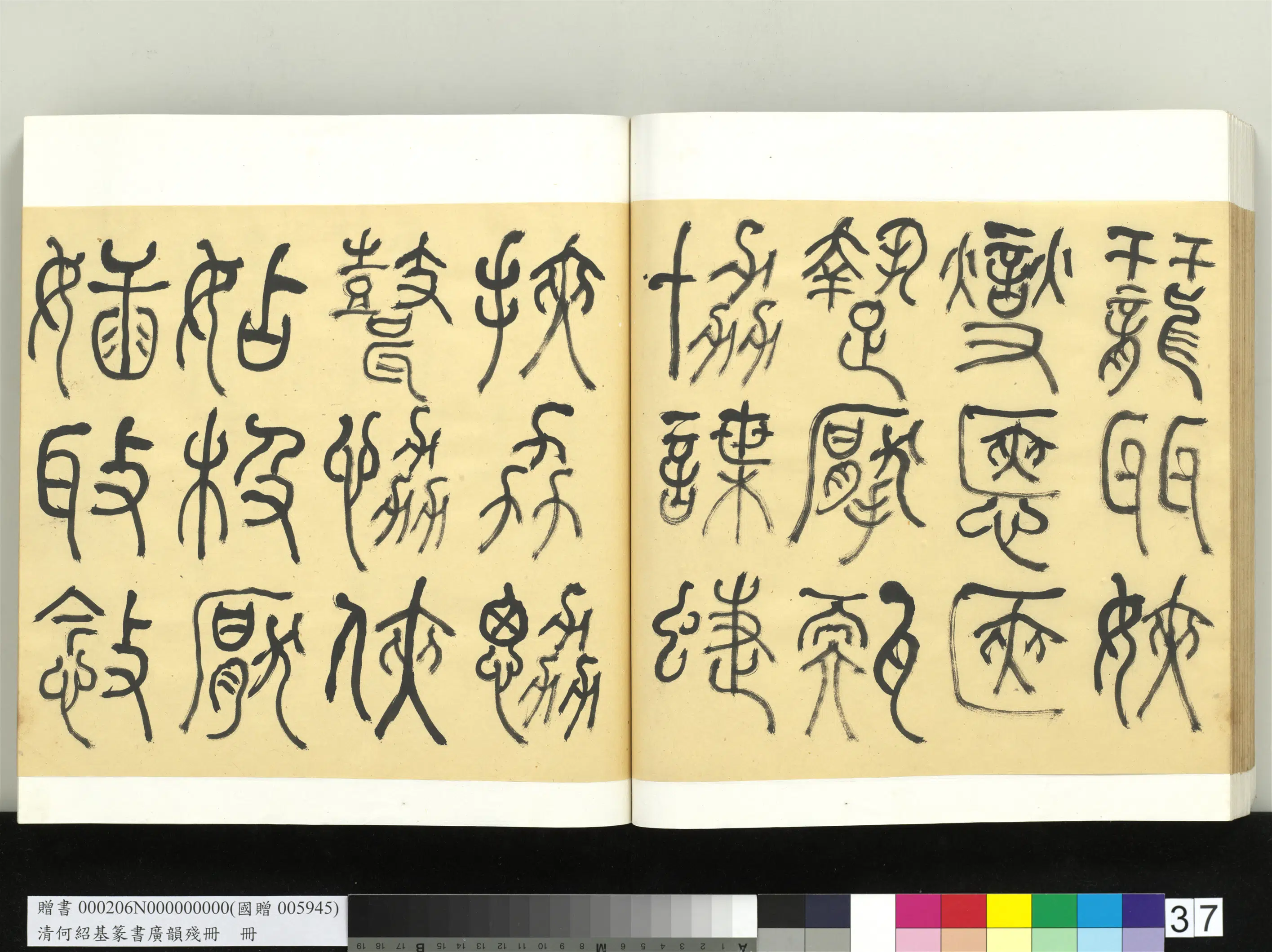 清代【何绍基】《篆书广韵册》 第37张