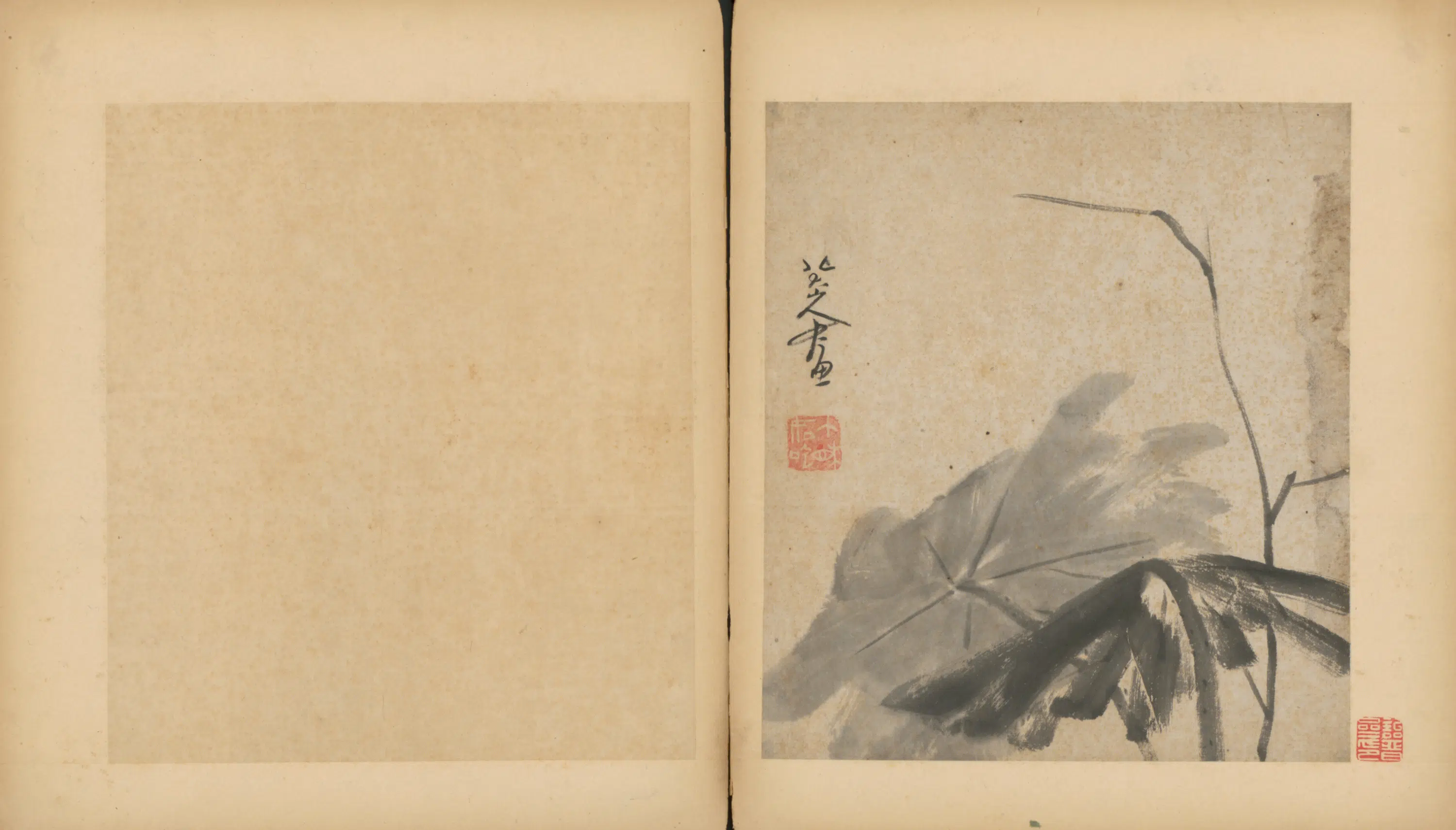 清代【朱耷】《杂画册（9开）》 第9张