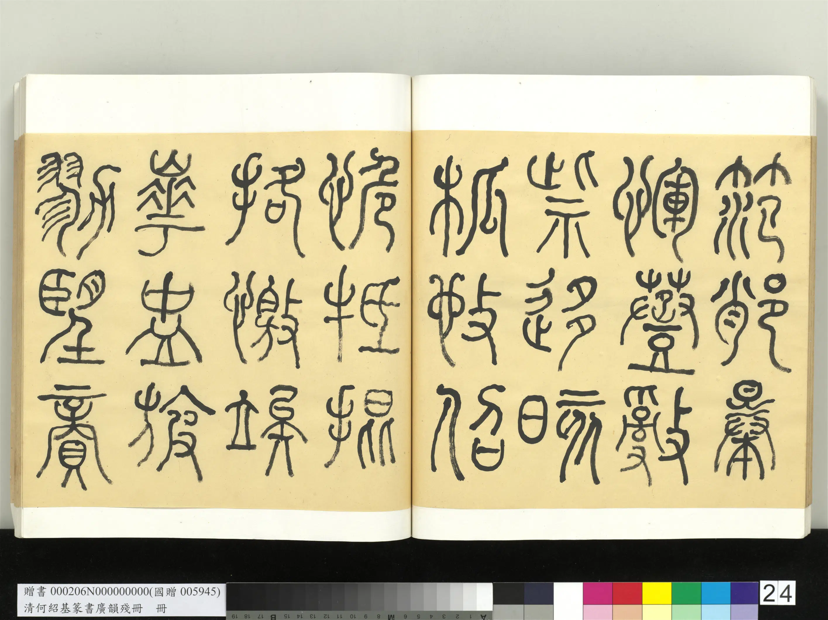 清代【何绍基】《篆书广韵册》 第24张