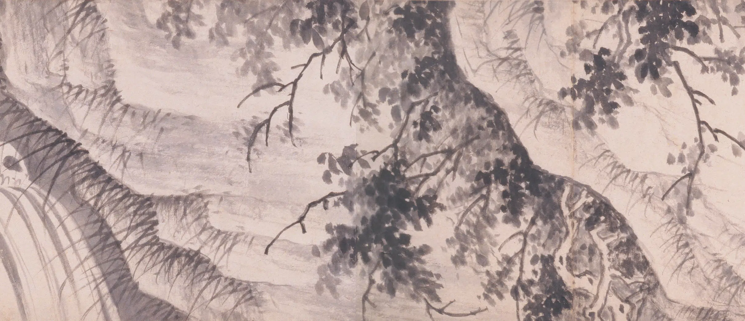 明朝【夏昶】《松泉竹石图卷》 第3张 明朝【夏昶】《松泉竹石图卷》 第3张