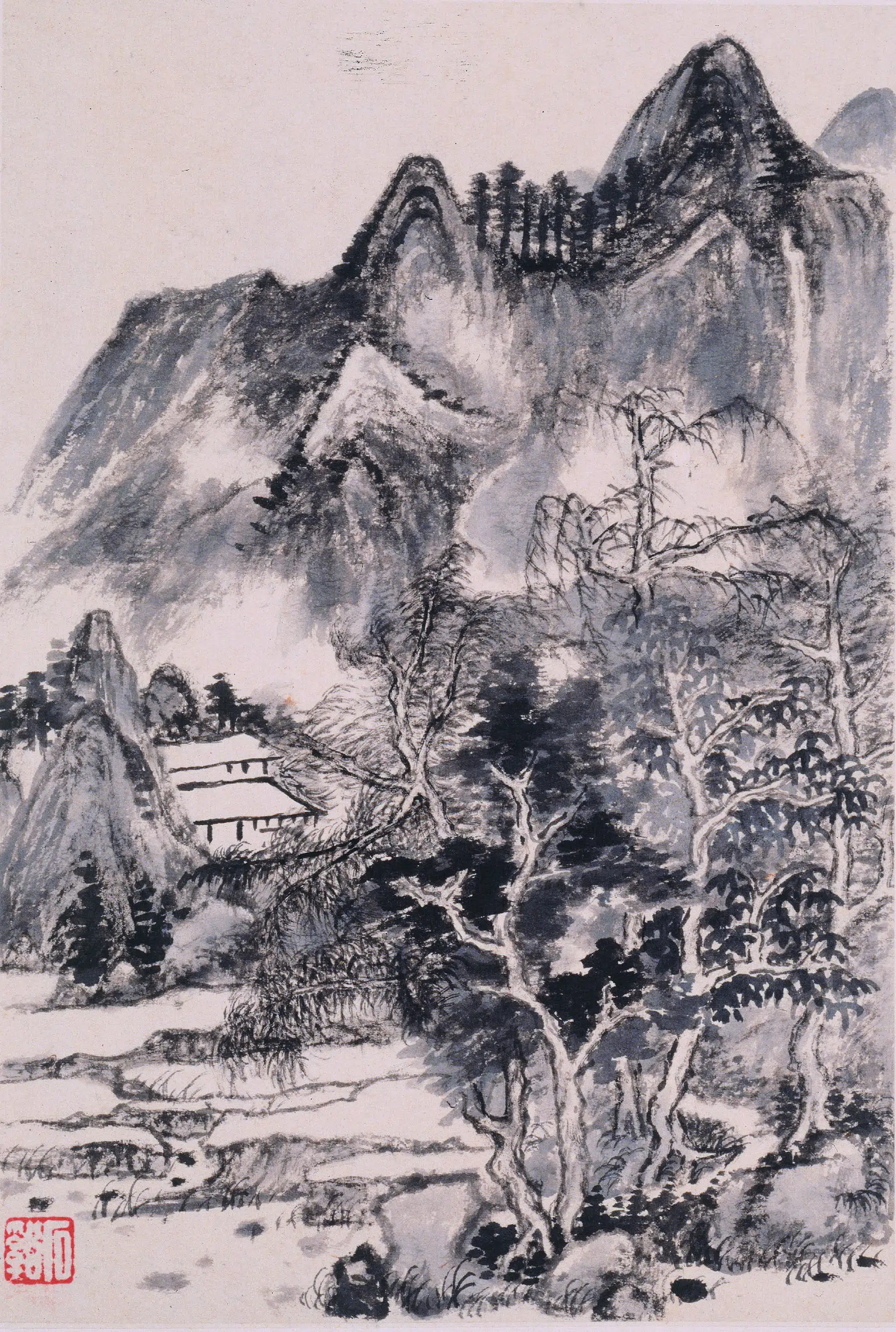 清代【髡残(石谿)】《山水册》 第8张