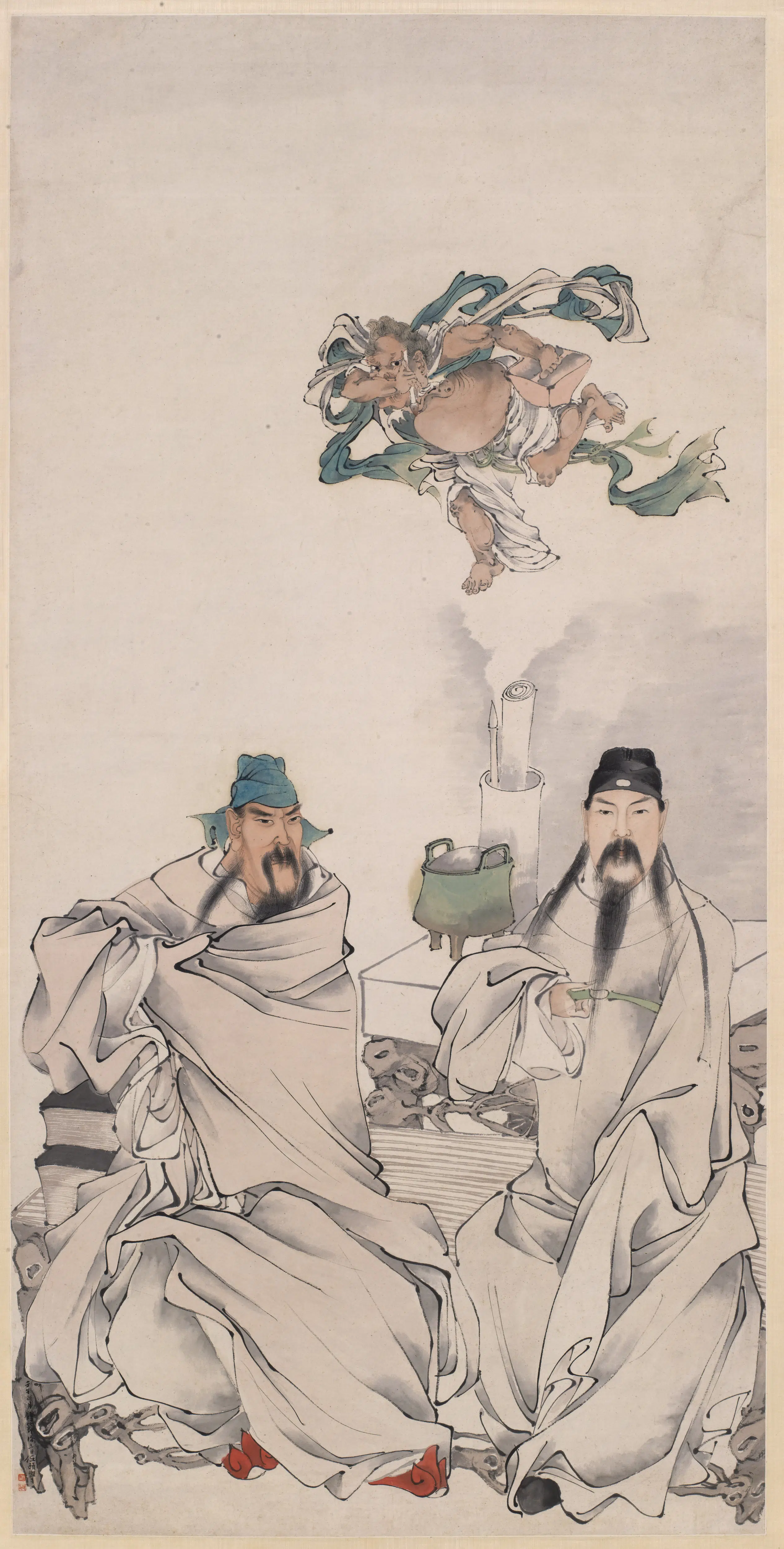 清代【任伯年（任颐）】《文昌关羽像轴》 第1张