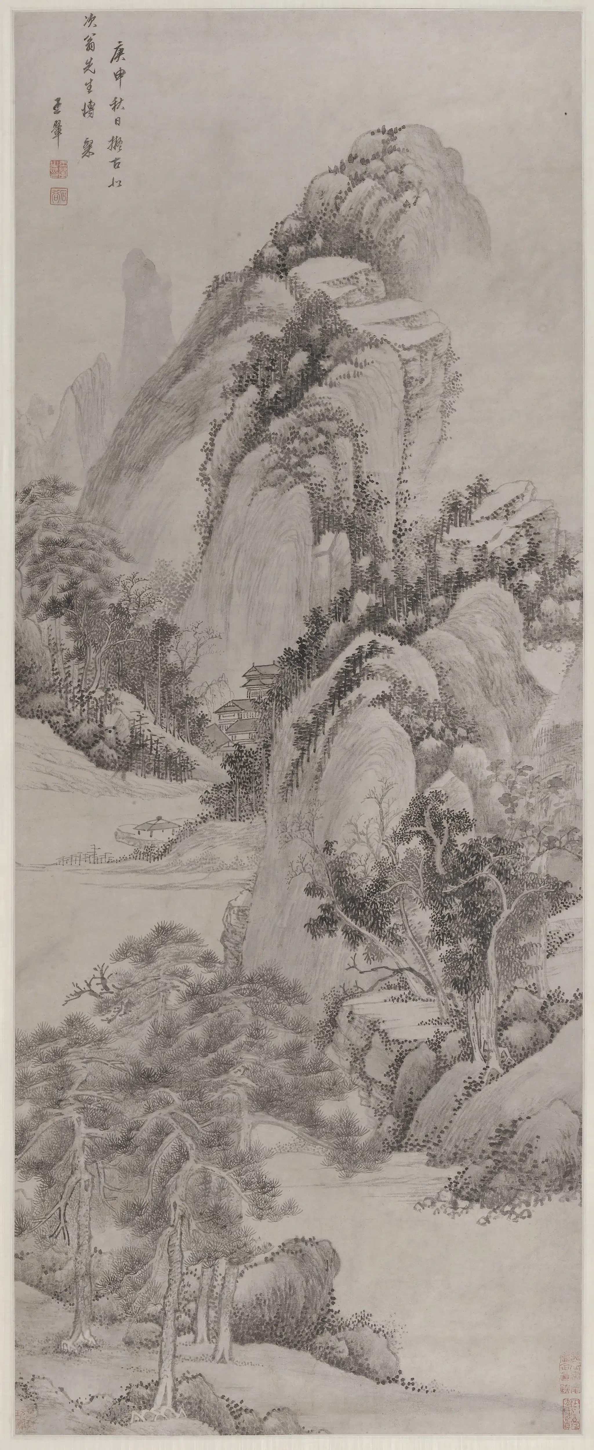 清代【王翚】《山水图轴-2》