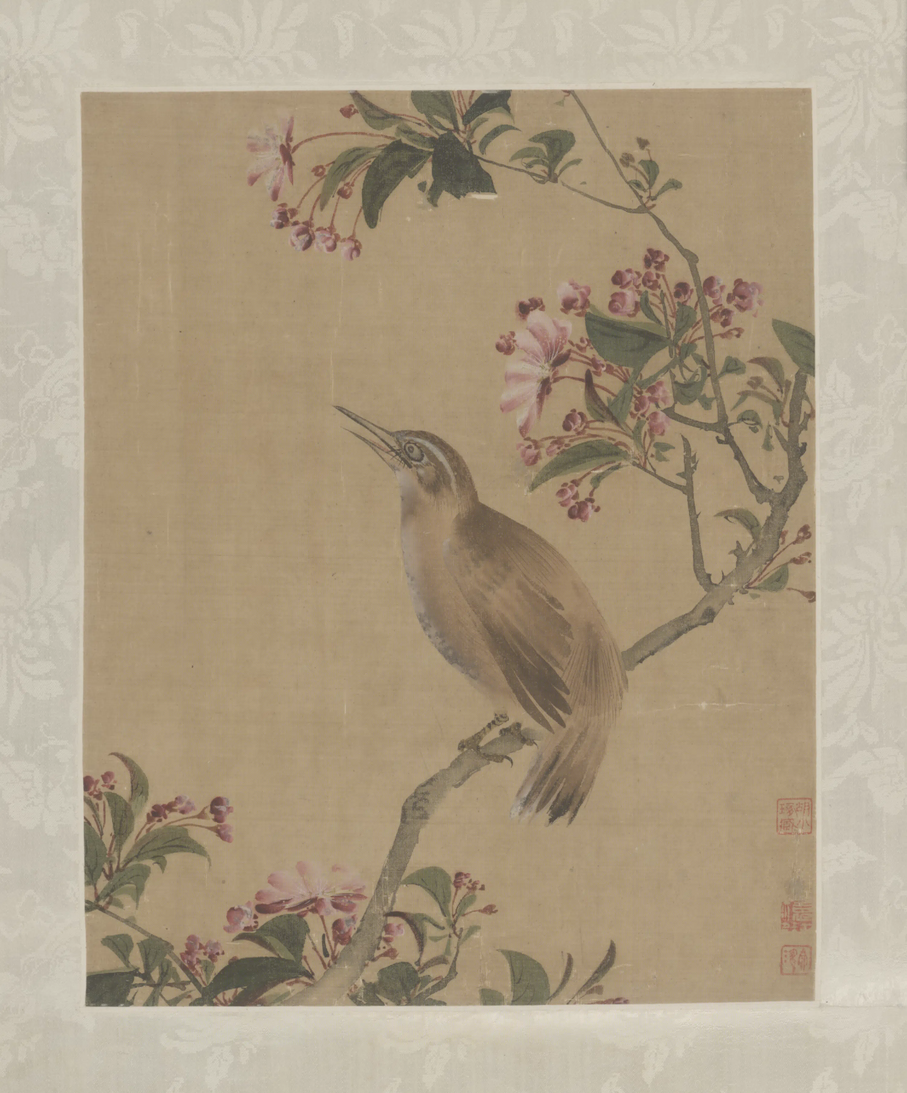 清代【袁江】《花鸟图条屏》