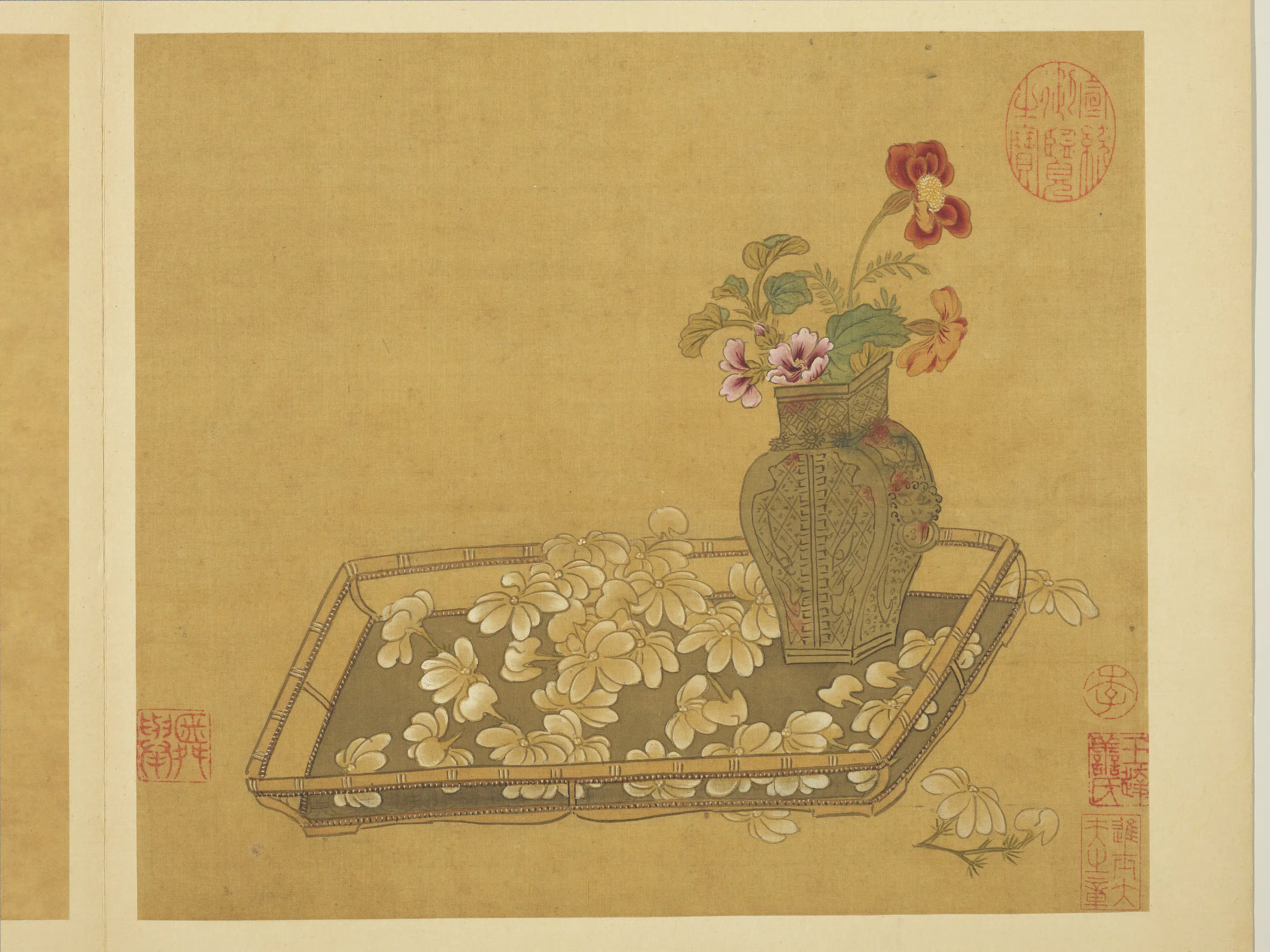 宋-元朝【钱选】《画花篮图册》 第7张 宋-元朝【钱选】《画花篮图册》 第7张