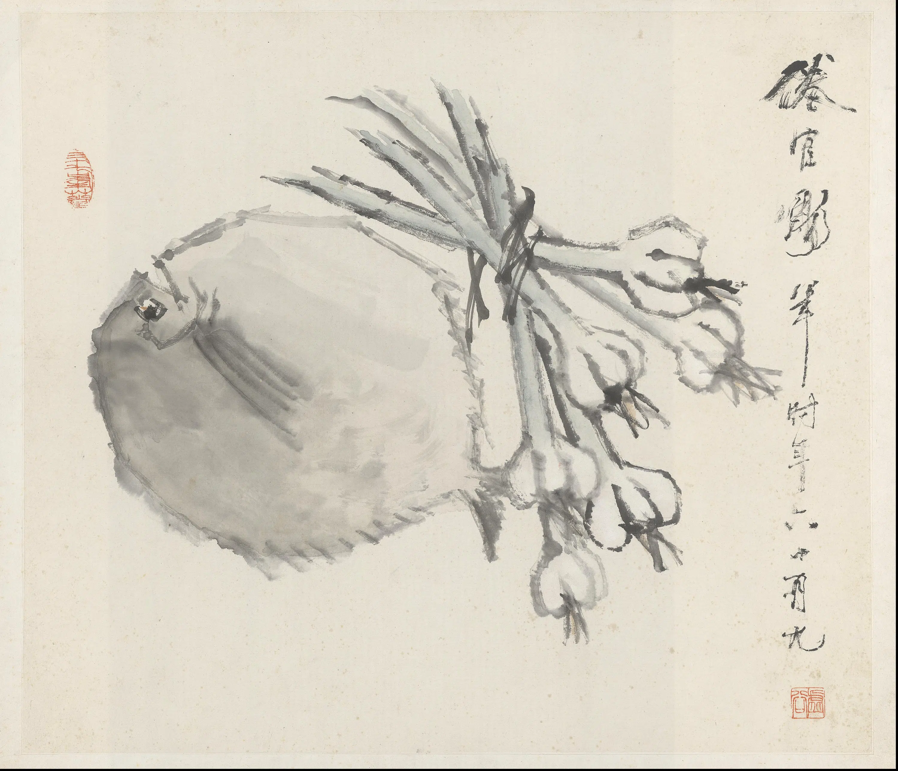 清代【虚谷】《杂画册(12开)》 第6张 清代【虚谷】《杂画册(12开)》 第6张