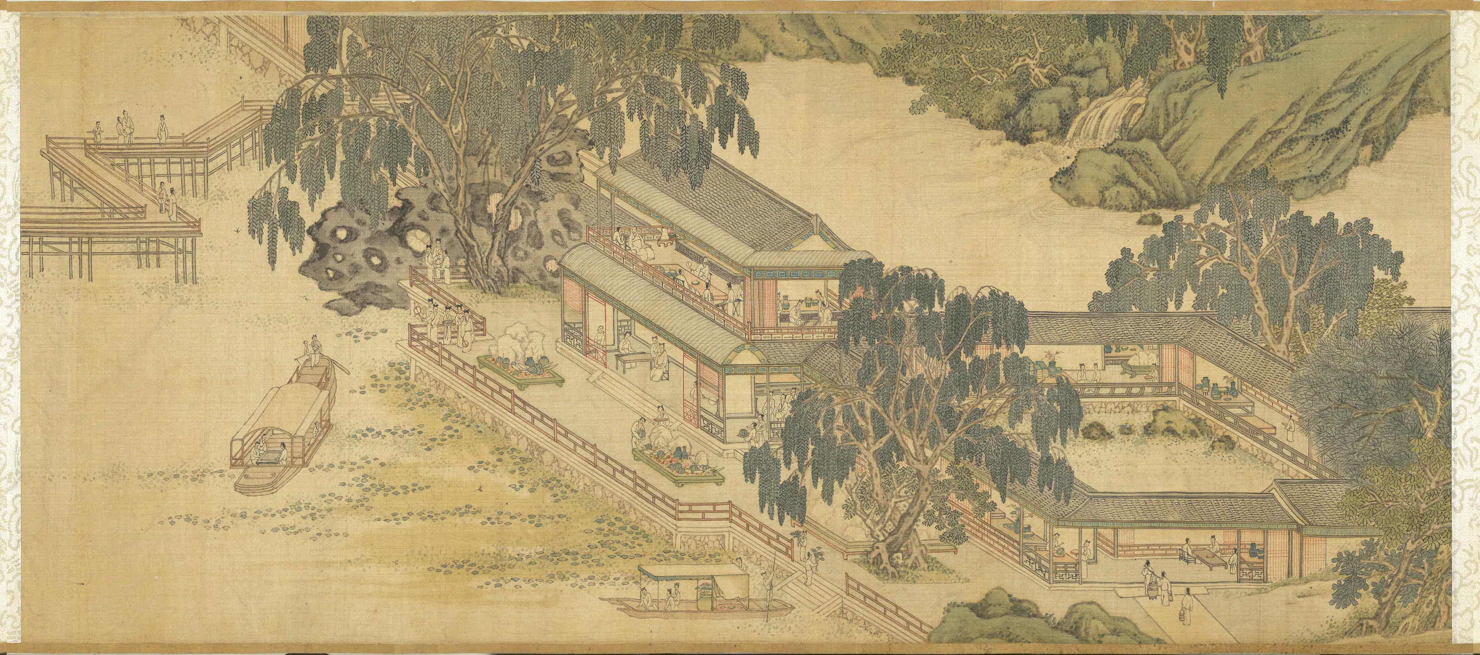 明朝【吴彬】《月令图卷六月》