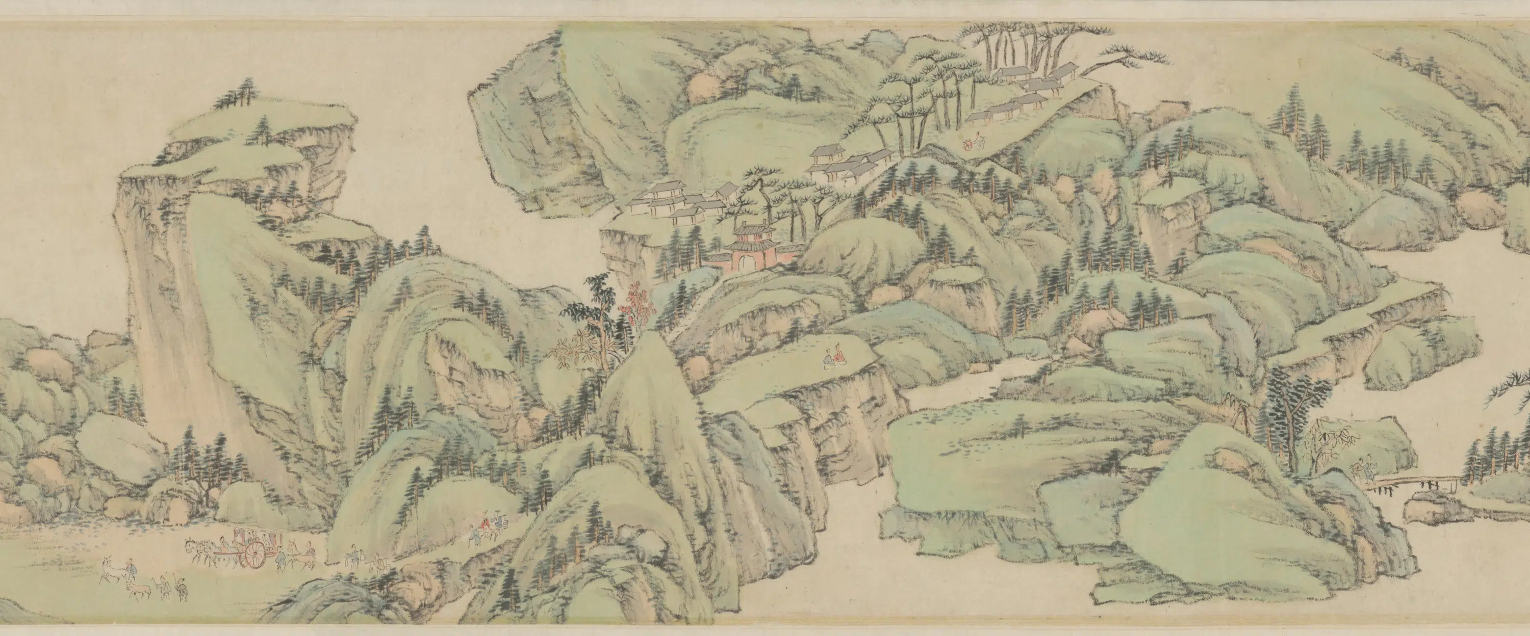 清代【萧云从】《仿古山水图屏》 第36张