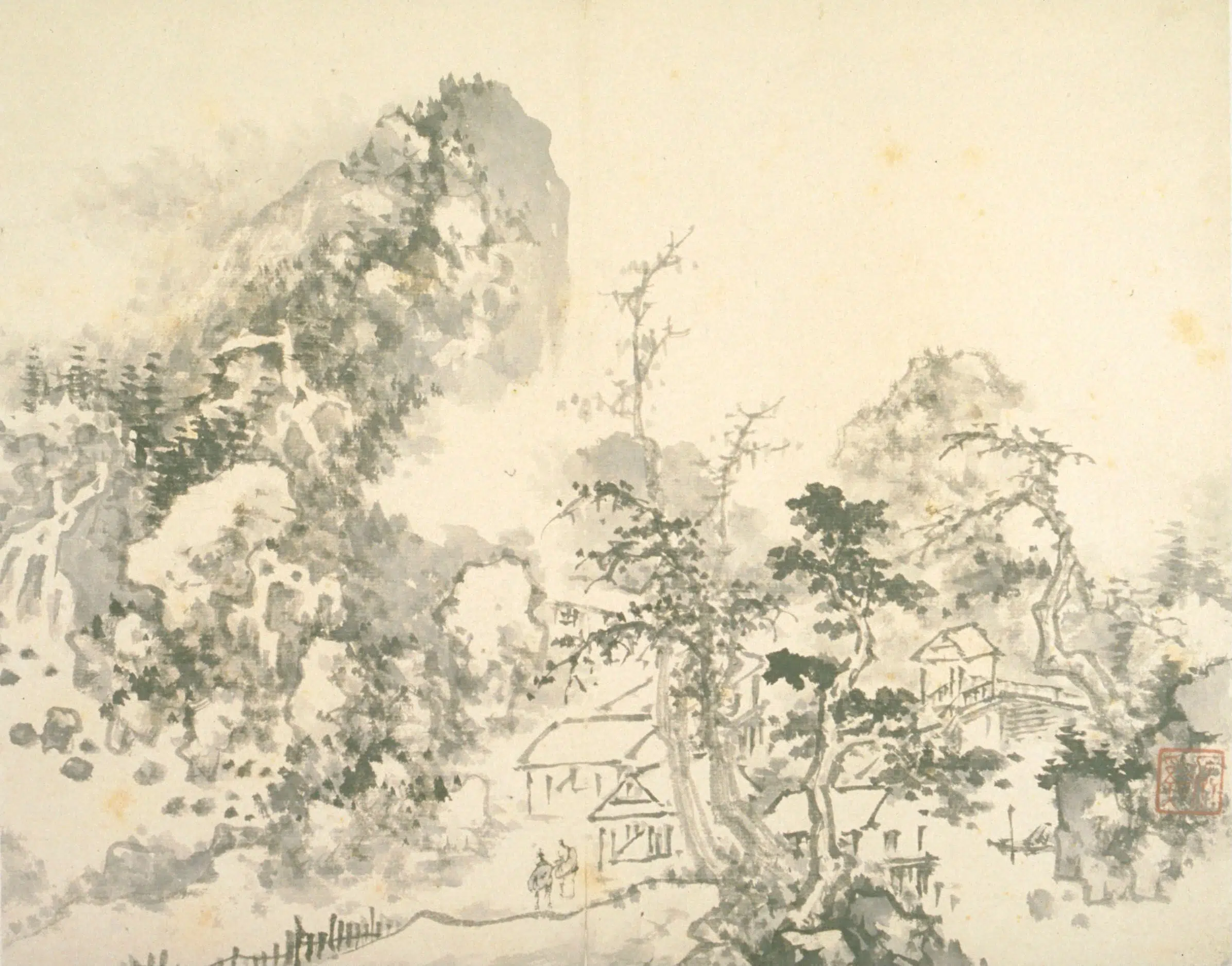 清代【髡残】《山水册》 第7张 清代【髡残】《山水册》 第7张