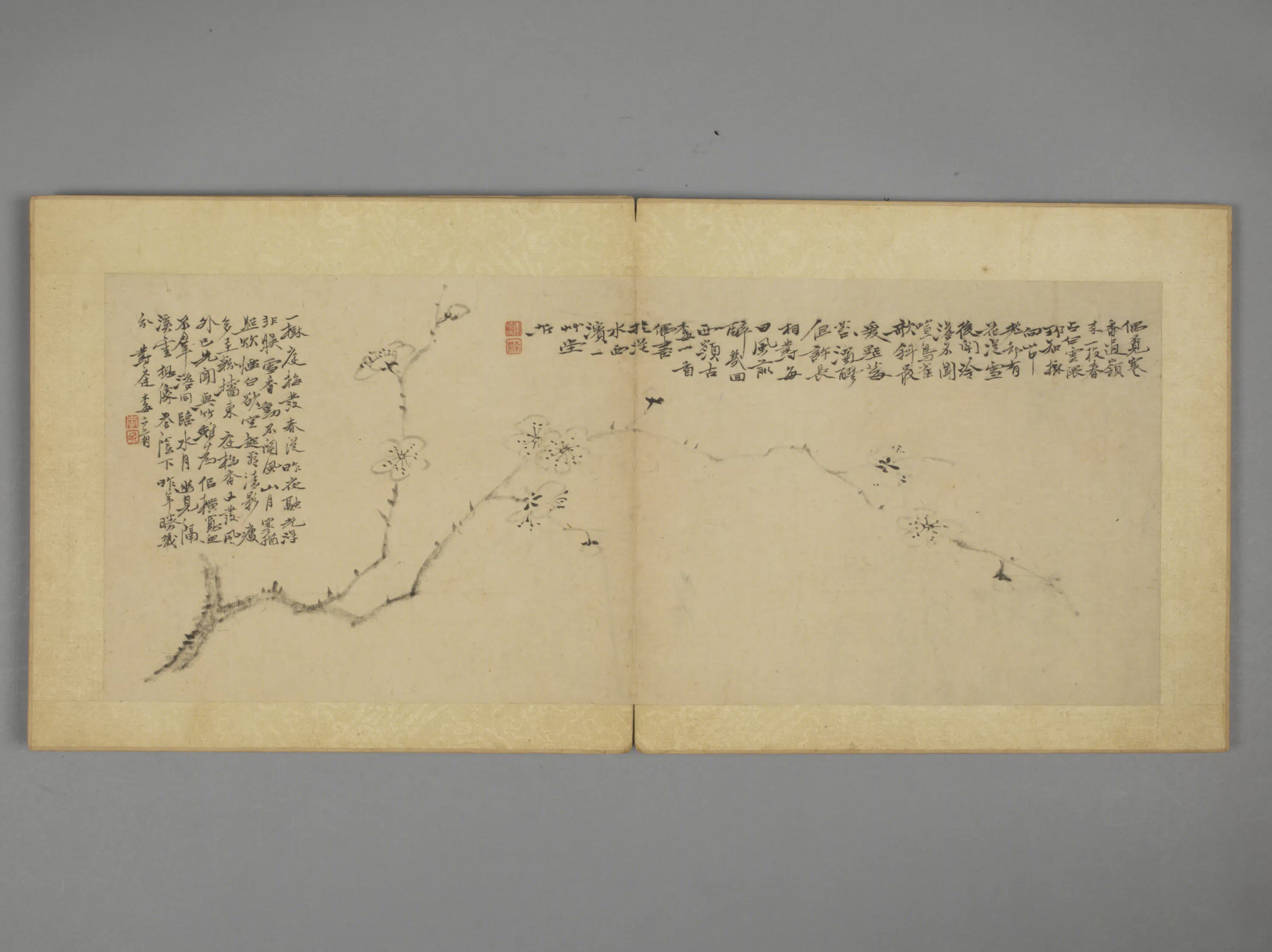 清代【李圻】《花鸟果册》
