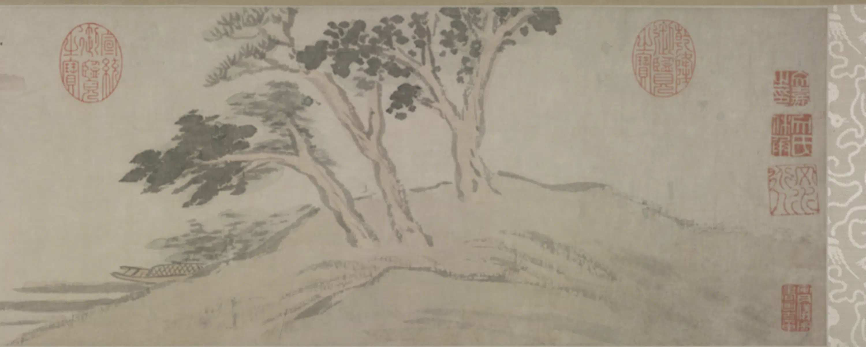 明朝【文嘉】《苕溪春色图卷》 第3张 明朝【文嘉】《苕溪春色图卷》 第3张