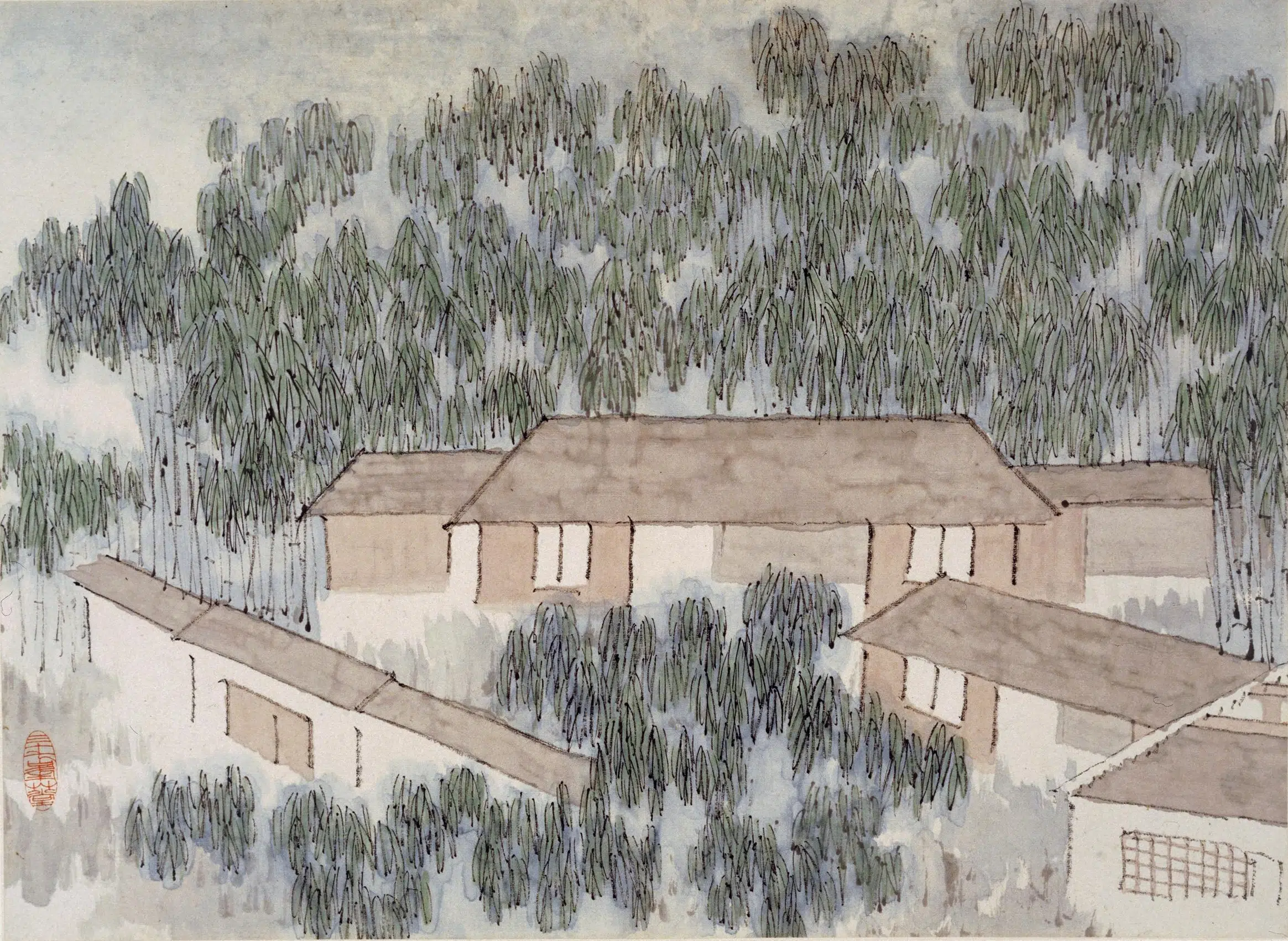 清代【虚谷】《山水册-1》 第3张 清代【虚谷】《山水册-1》 第3张