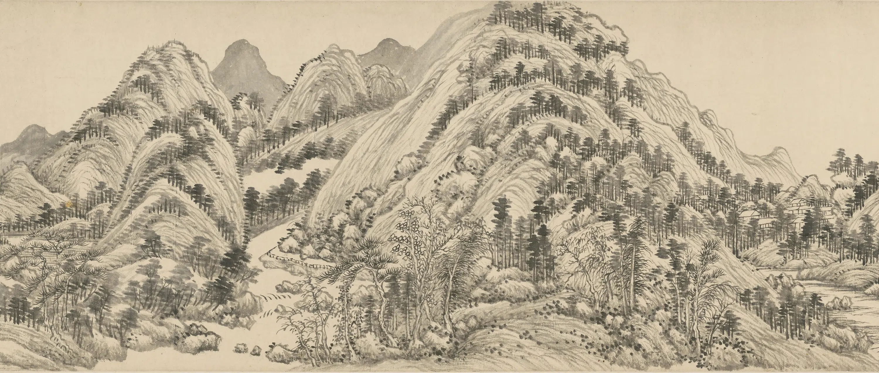 清代【王翚】《临黄公望富春山居图卷》 第2张 清代【王翚】《临黄公望富春山居图卷》 第2张