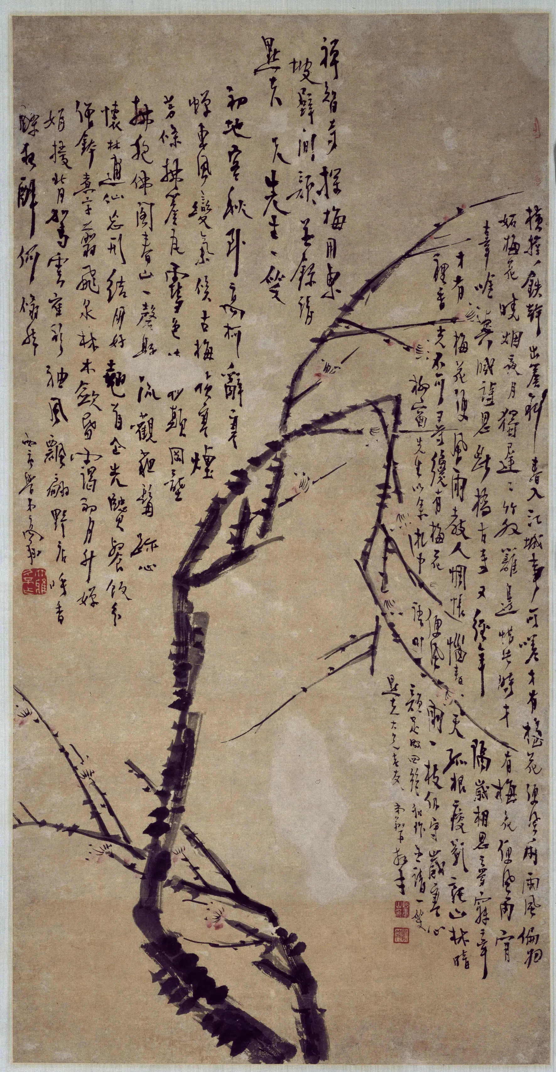 清代【高翔】《梅花图轴》