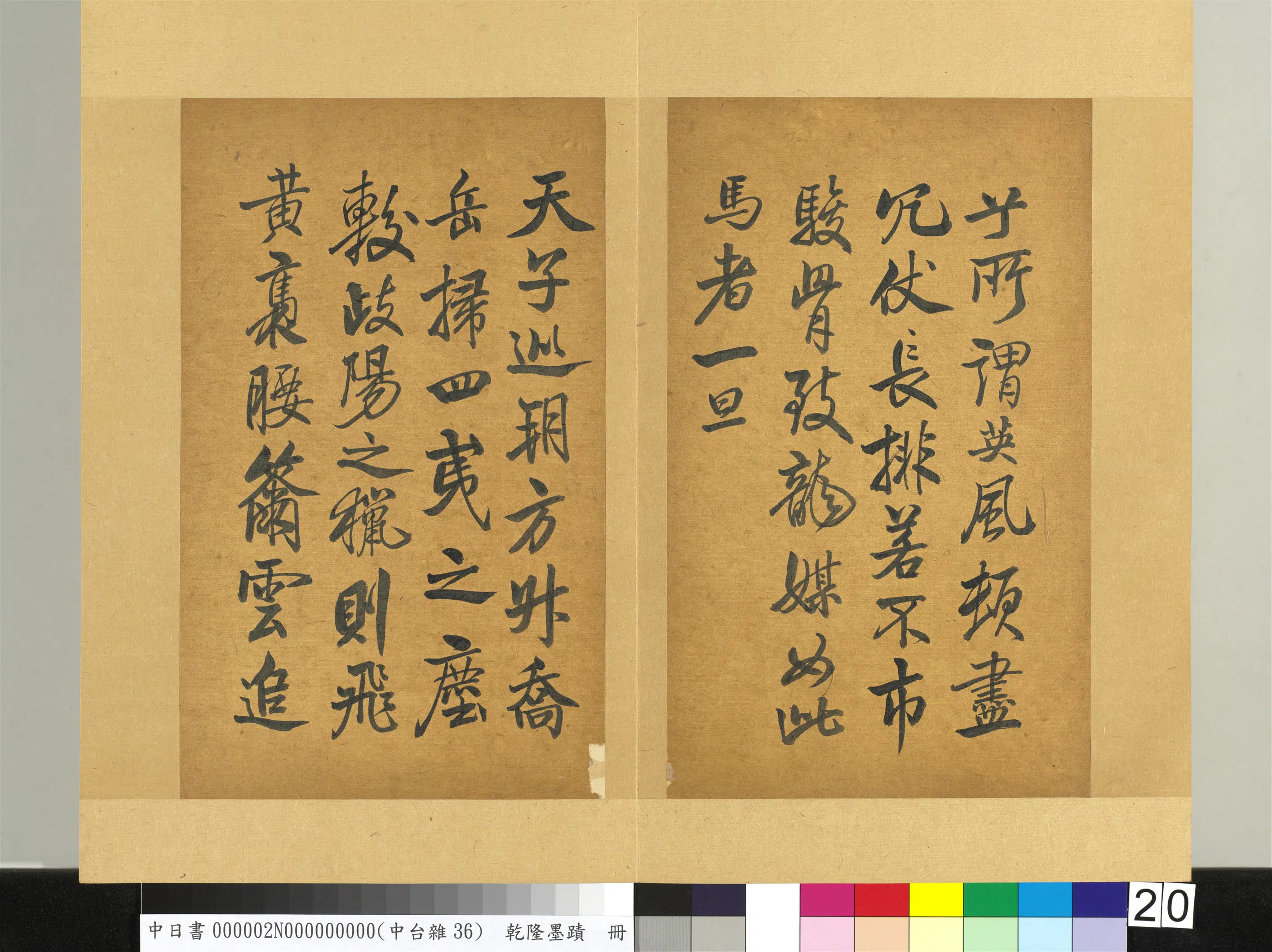 清代【爱新觉罗弘历-乾隆-清高宗】《乾隆墨迹(二)册》 第14张 清代【爱新觉罗弘历-乾隆-清高宗】《乾隆墨迹(二)册》 第14张