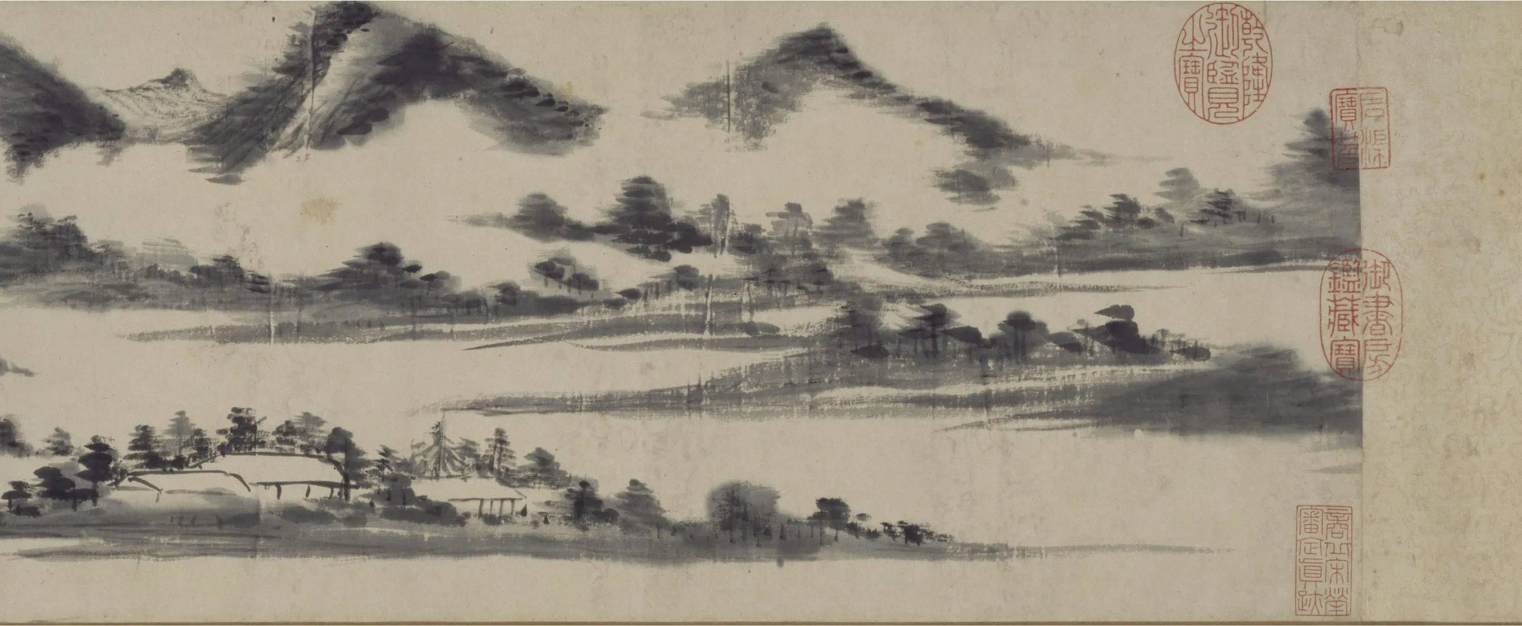 明朝【董其昌】《洞庭空阔图卷》 第7张