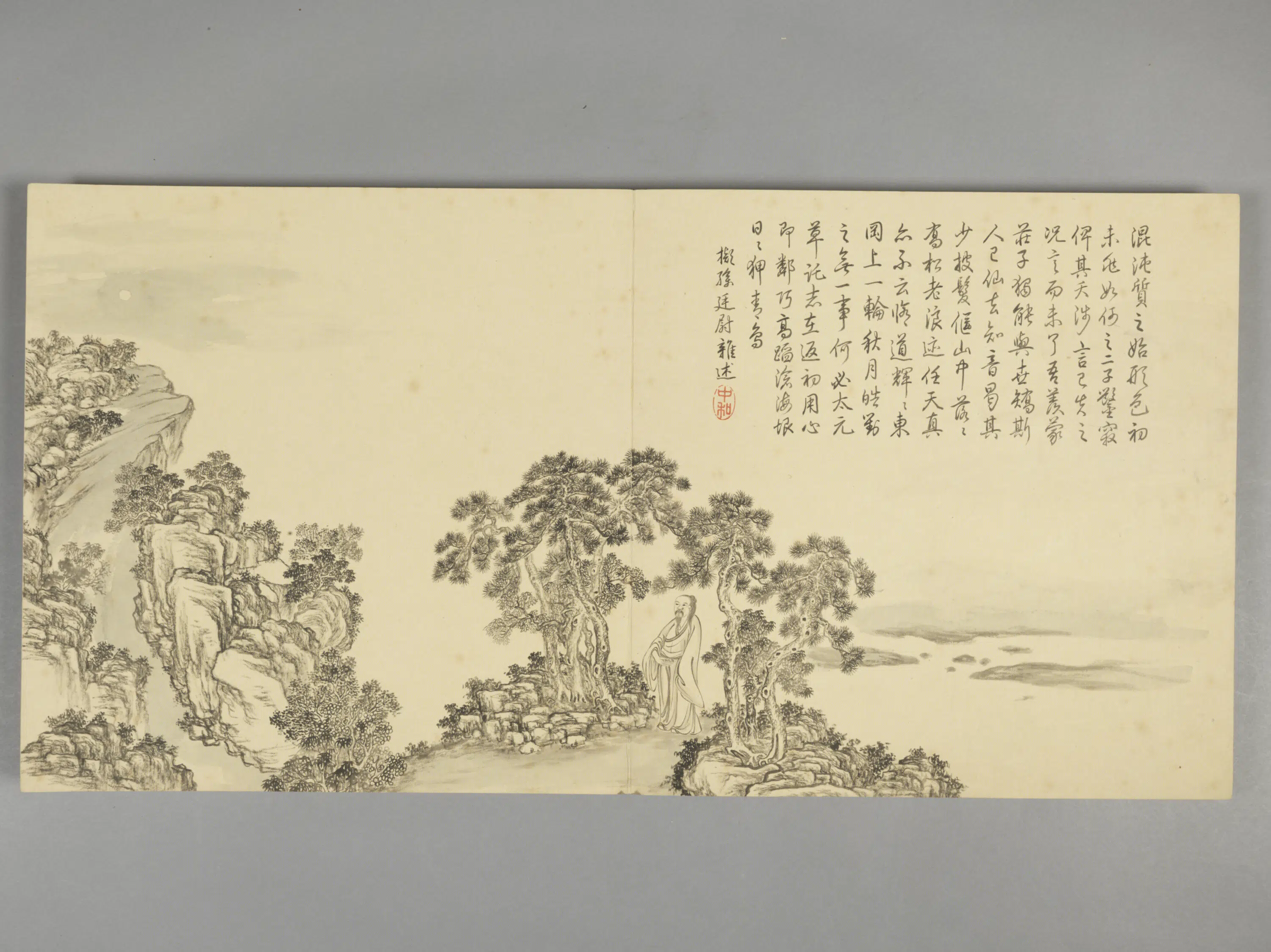 清代【爱新觉罗弘历-乾隆-清高宗】《董邦达画拟古诗意图册(30开)》 第9张 清代【爱新觉罗弘历-乾隆-清高宗】《董邦达画拟古诗意图册(30开)》 第9张
