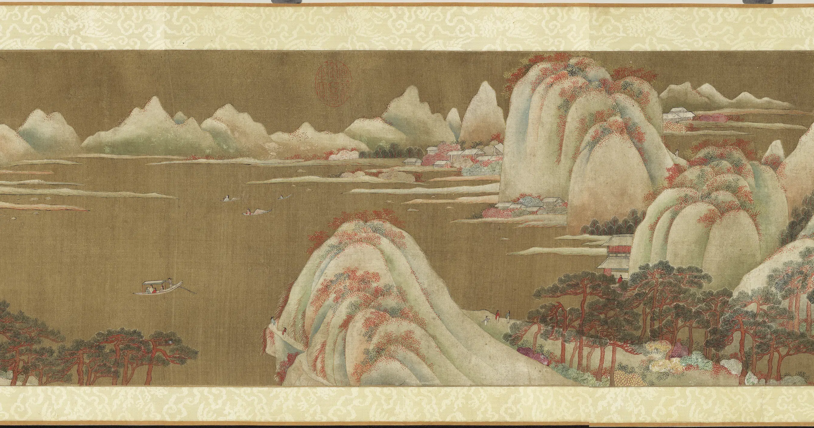 唐朝【杨昇(杨升)】《画山水卷》 第3张 唐朝【杨昇(杨升)】《画山水卷》 第3张