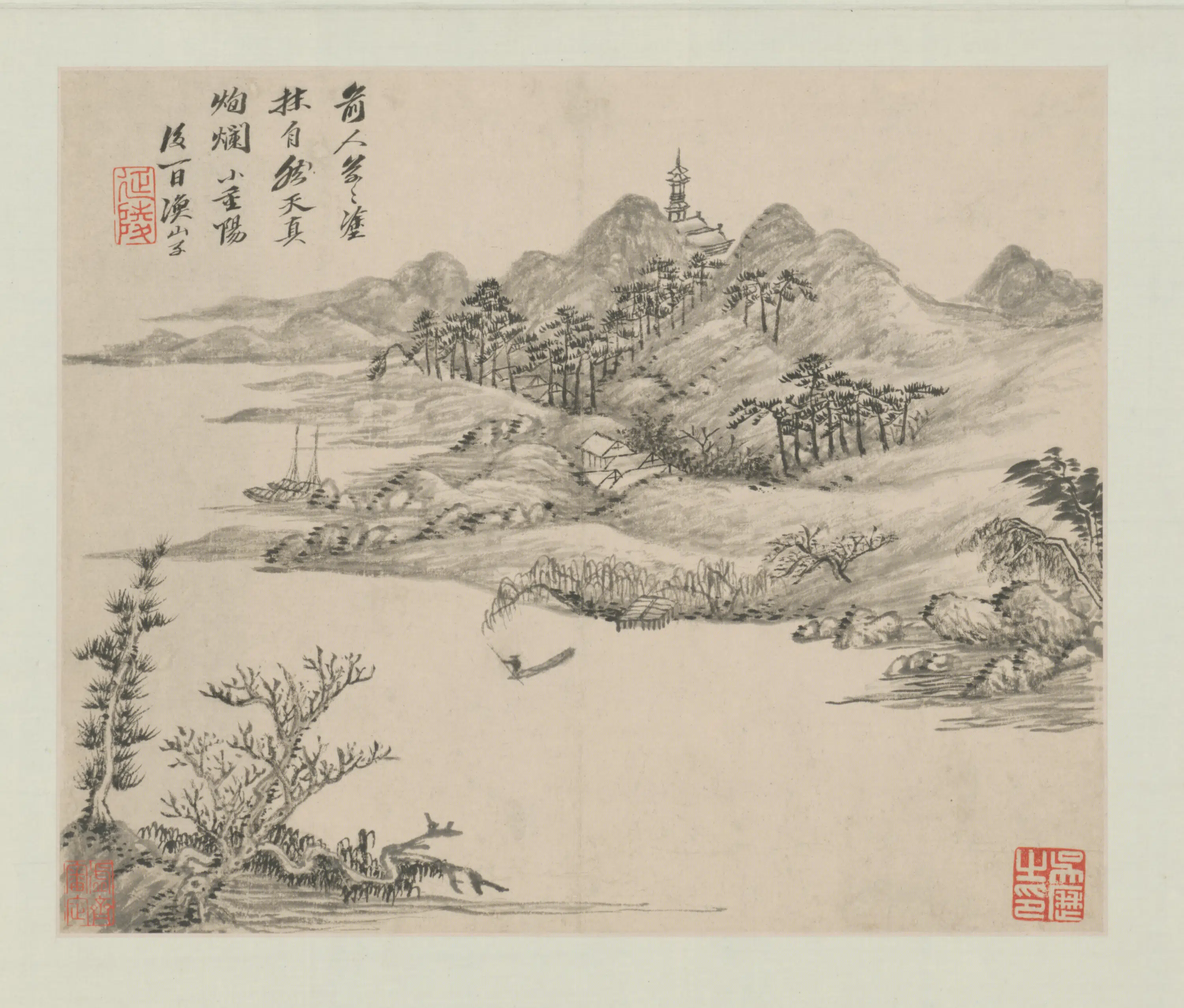 清代【吴历】《山水图册-10开》 第7张