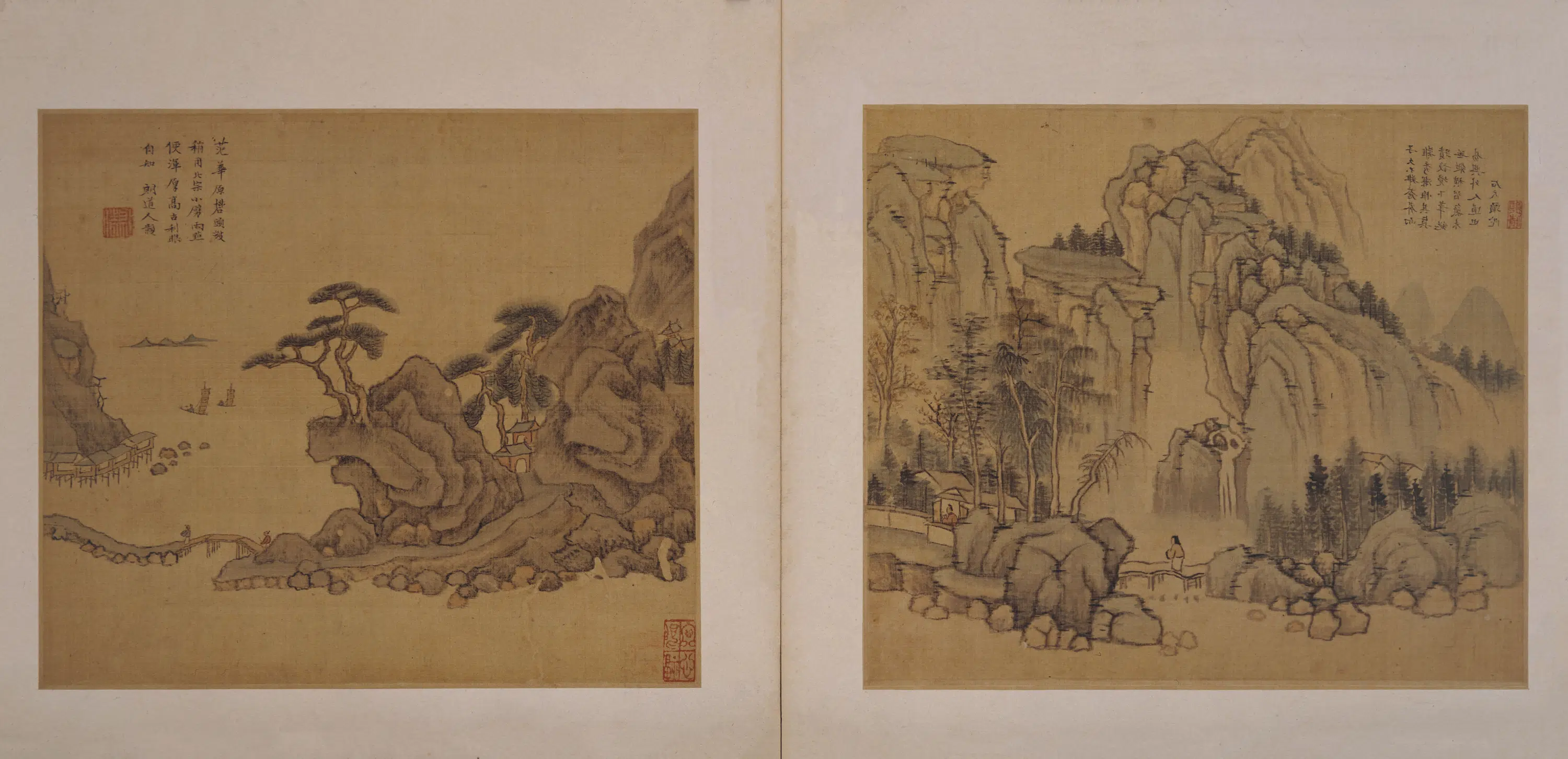 明朝【沈颢灏】《摹古山水册》
