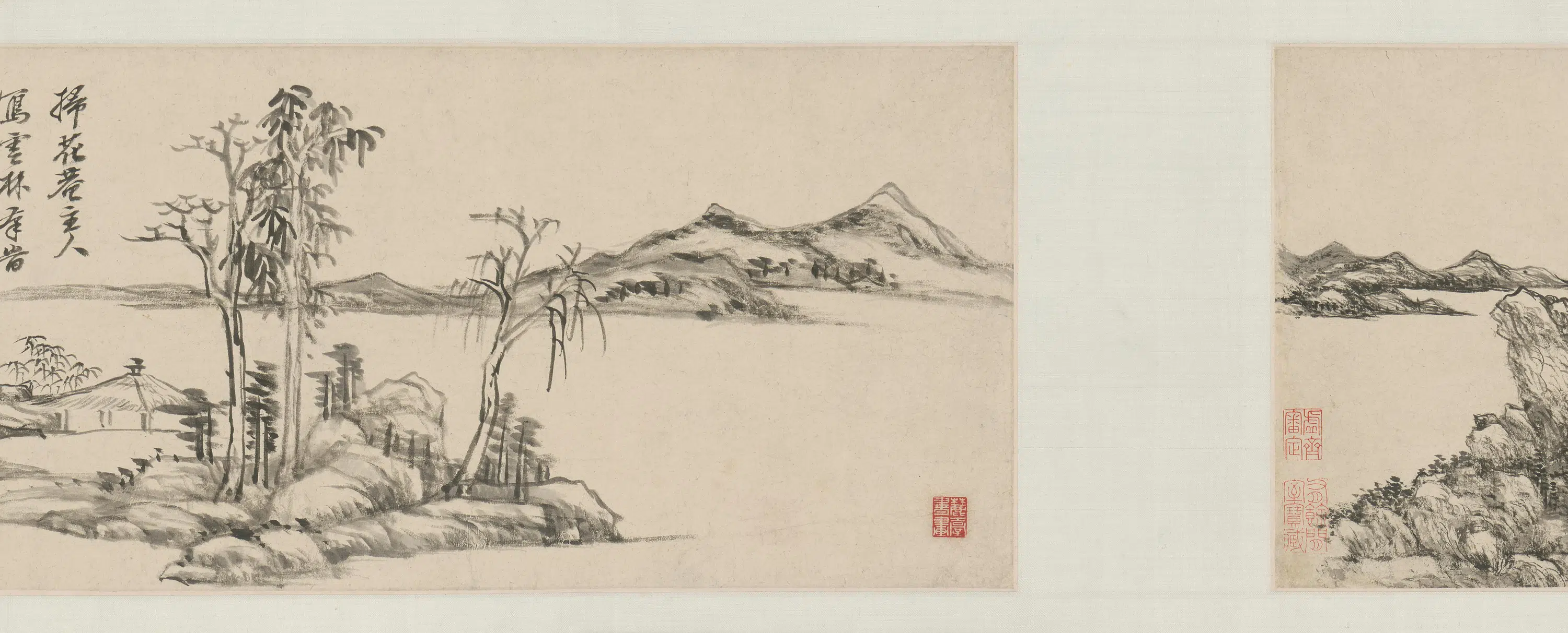 清代【王原祁】《仿古山水六段卷》 第7张