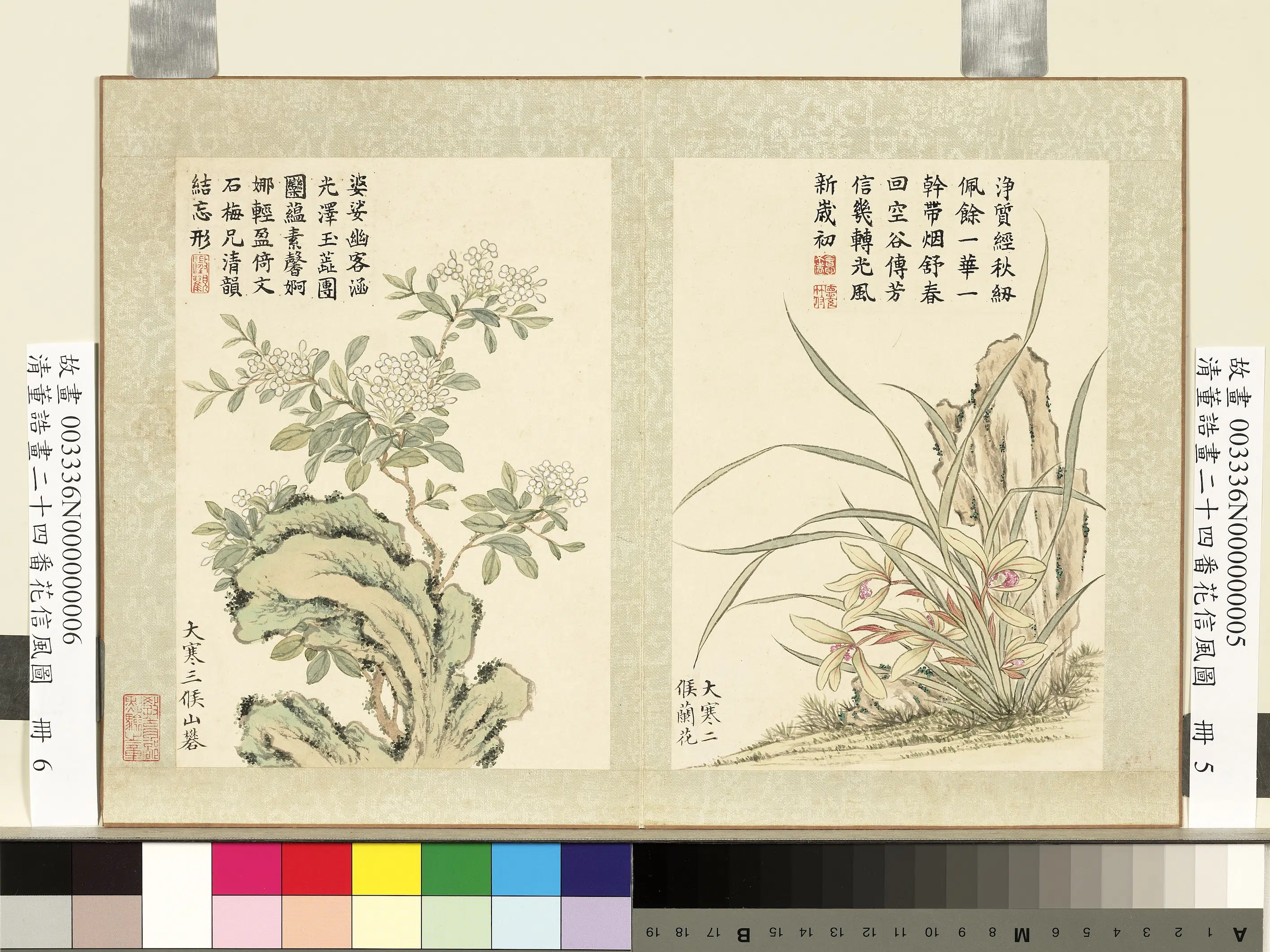 清代【董诰】《二十四番花信风图-12开》 第1张