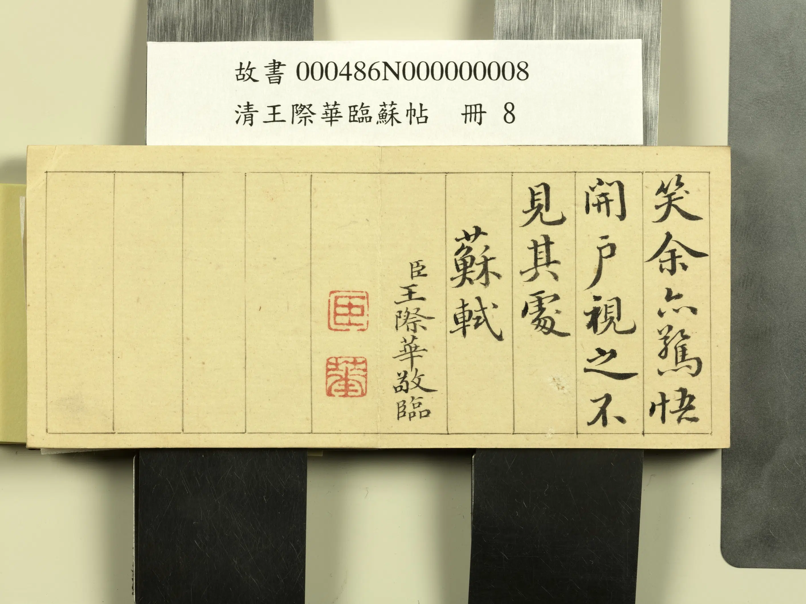 清代【王际华】《临苏帖册》 第8张